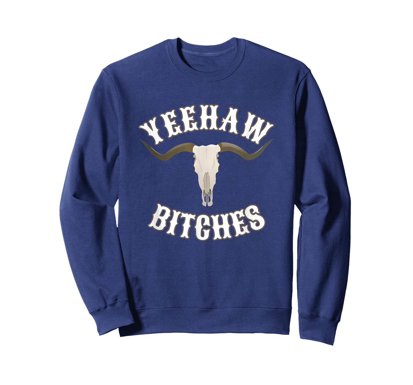 Country Skull Western Yeehaw Bitches T-Shirt
