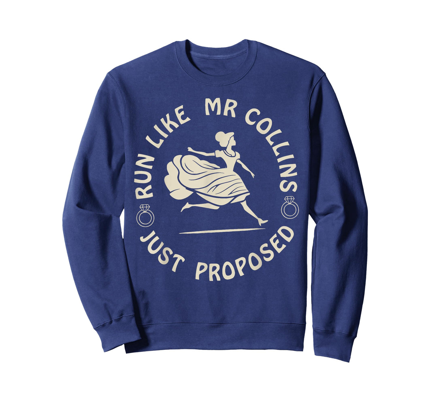 Run Like Mr Collins Just Proposed Funny Running And Books T-Shirt