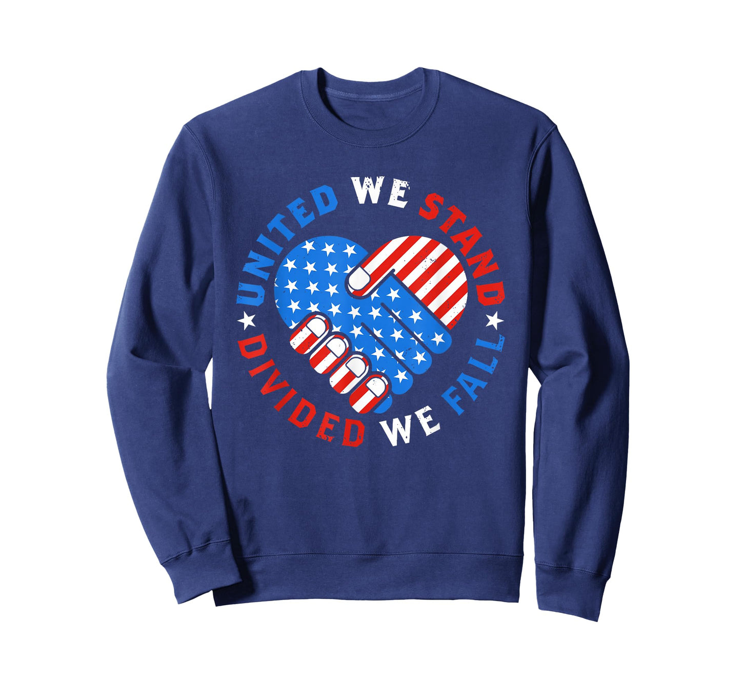 United We Stand Divided We Fall US American Flag Support T-Shirt