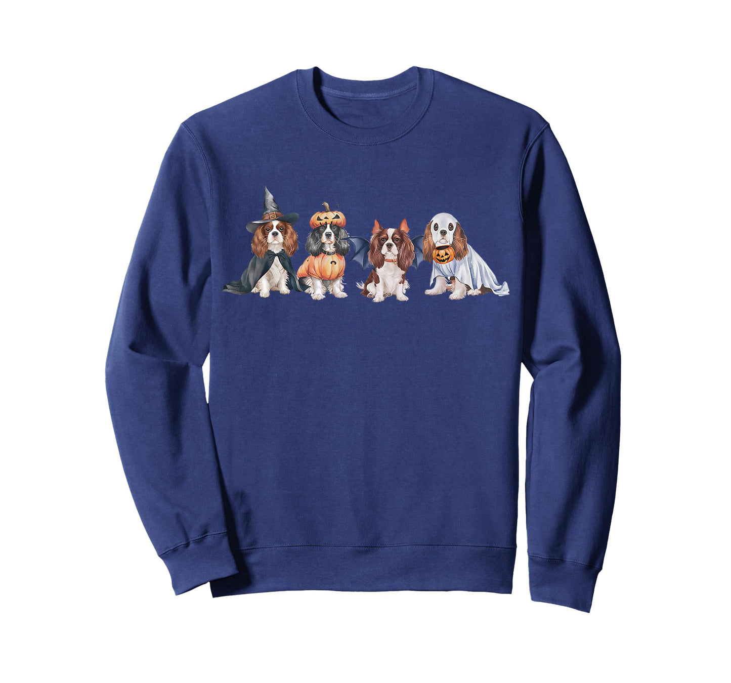 Cute Ghost Witch Cavalier king charles spaniel Halloween Dog T-Shirt