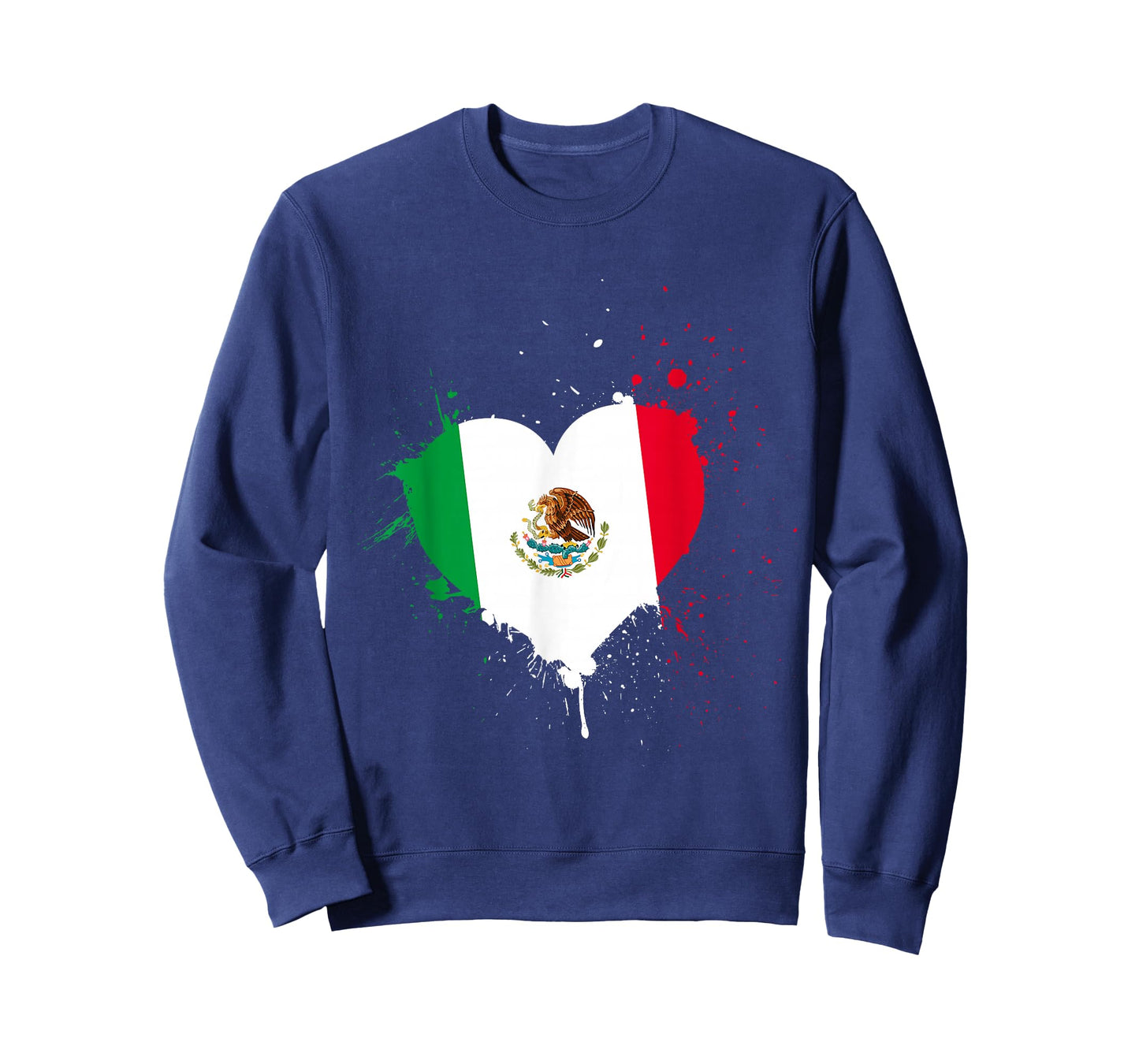 Mexican Flag Heart Viva Mexico T-Shirt