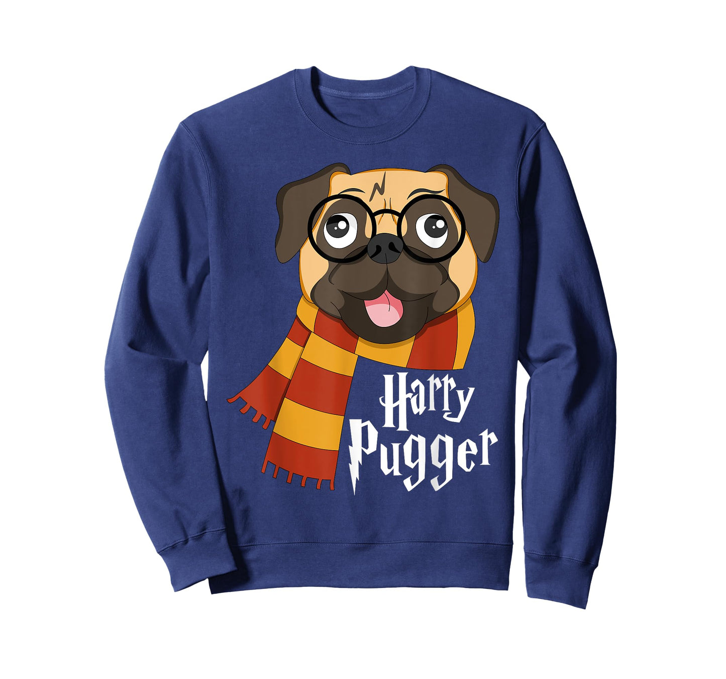 YO MINUS Harry Pugger Funny Pug Owner Wizard Lover T-Shirt