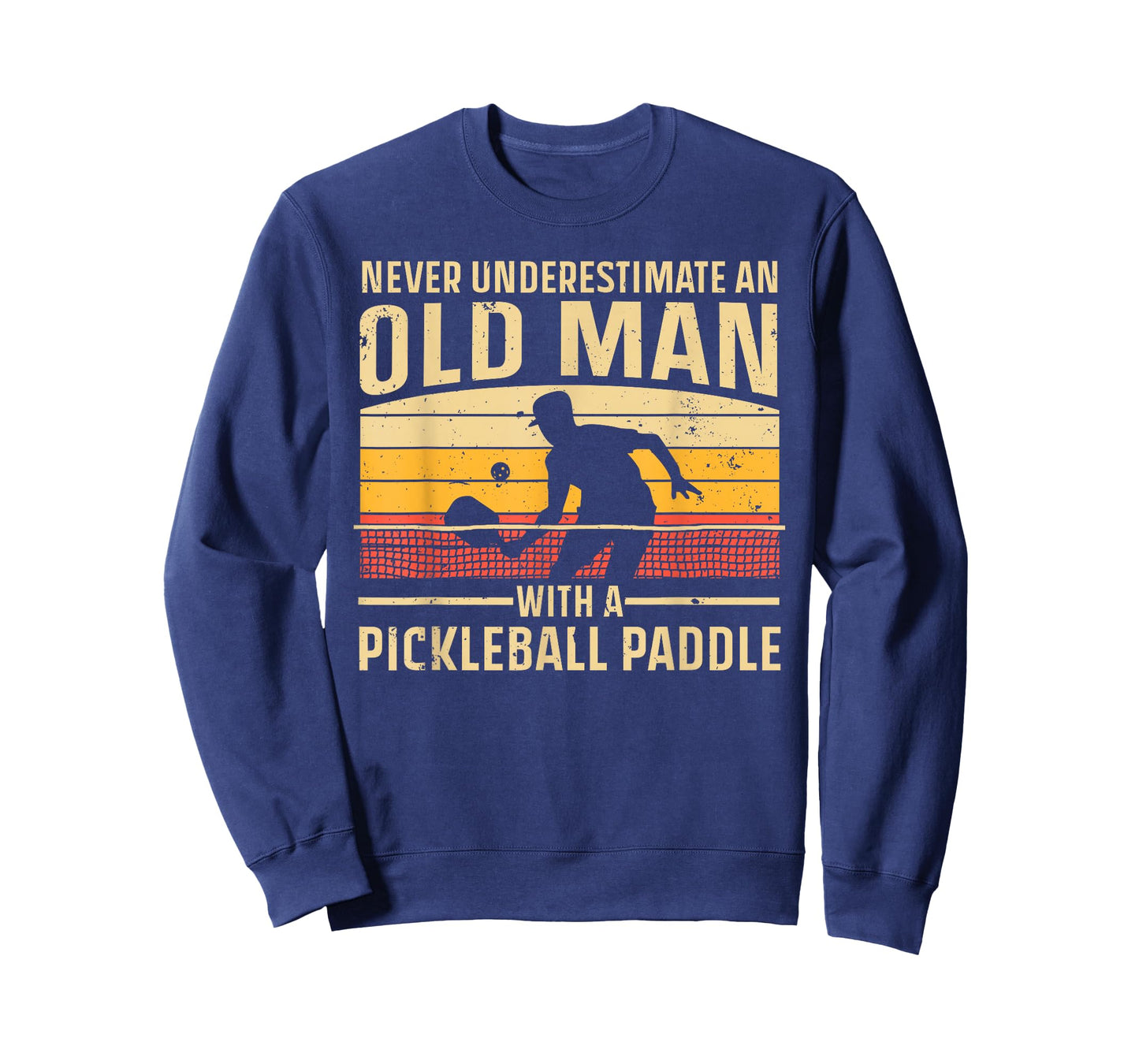 Cool Pickleball Art for Men Grandpa Paddle Pickleball Player T-Shirt