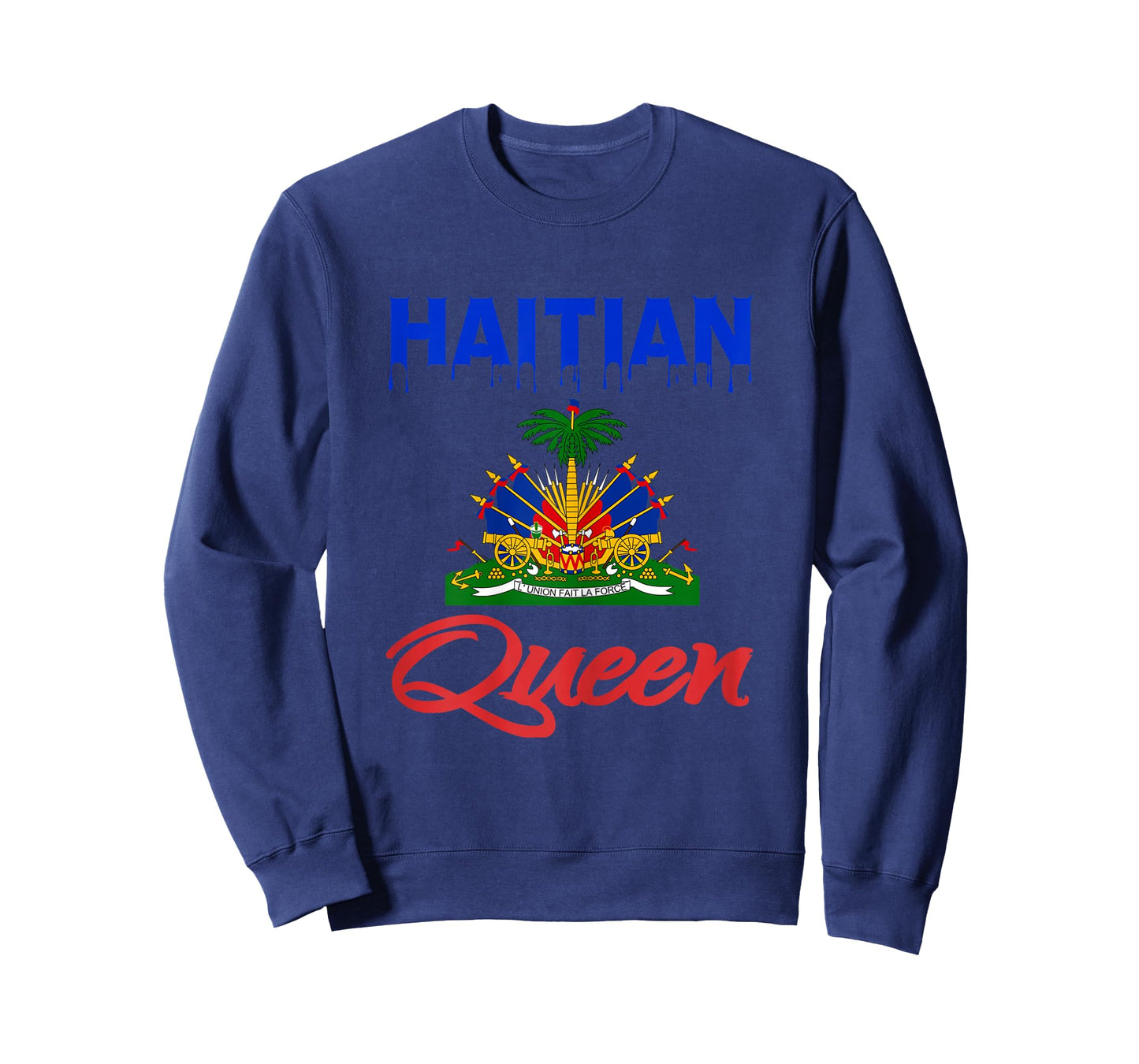 Haitian Queen Dripping Women Perfect Haiti Crown Flag Gift T-Shirt