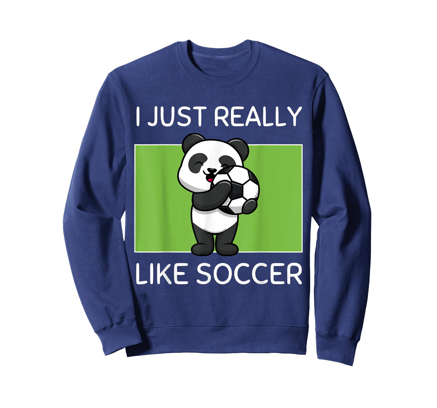 Cute Kawaii Panda I Just Really Like Soccer Kawaii Aesthetic T-Shirt