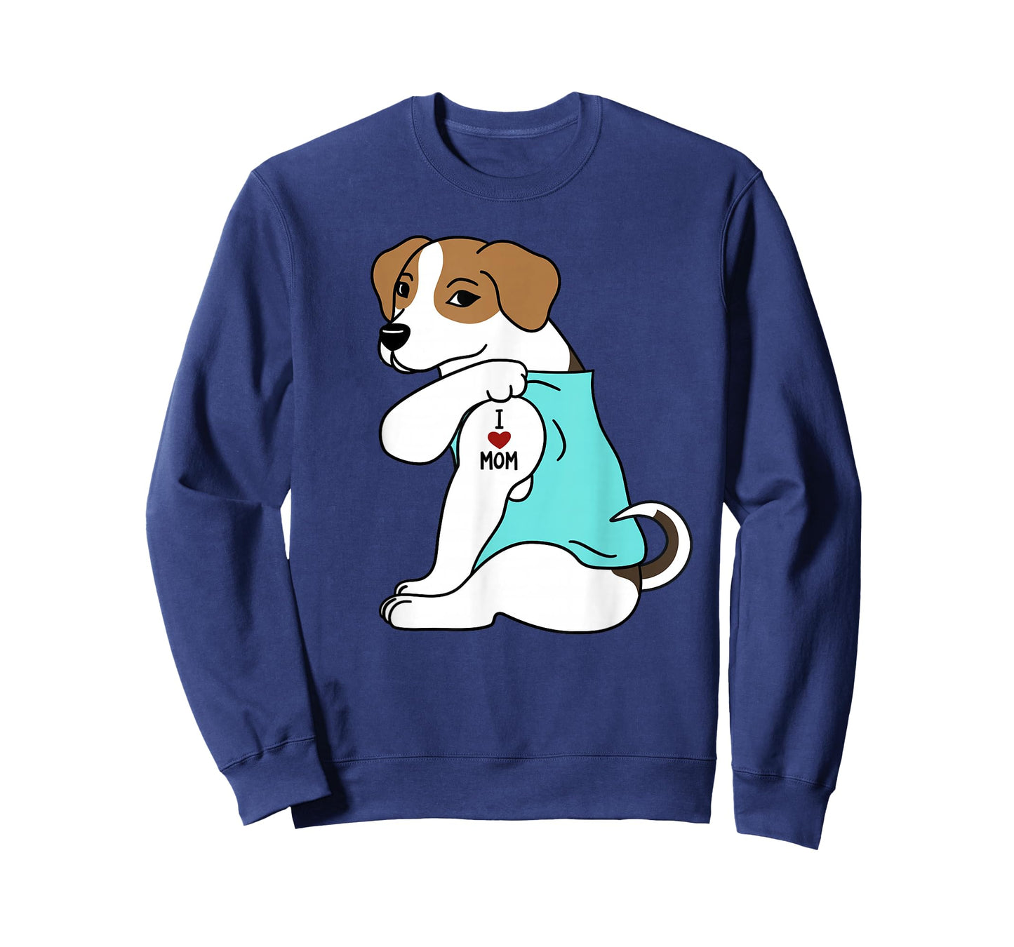 I Love Mom Tattoo Jack Russell Terrier Mother's Day Dog T-Shirt