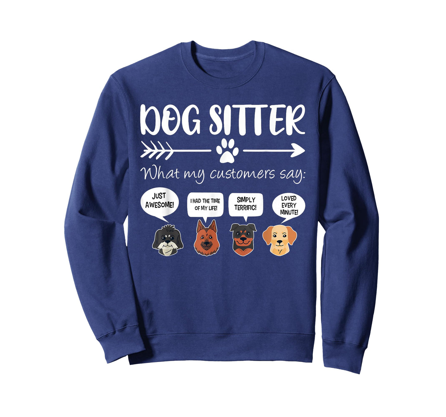 Dog Sitter Dog Sitter Gift Funny Dog Faces Dog-Sitter T-Shirt