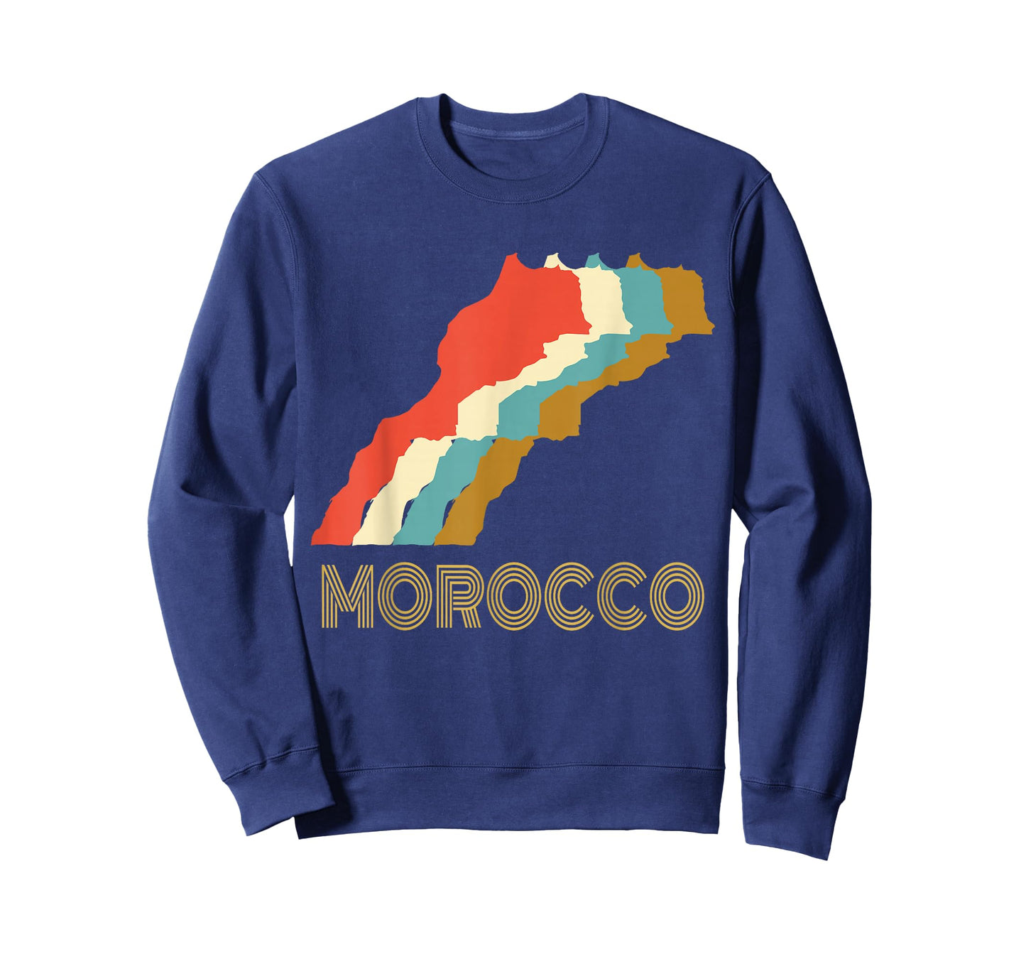 Vintage Morocco T-shirt, I Love Maroc Map Shirt T-Shirt