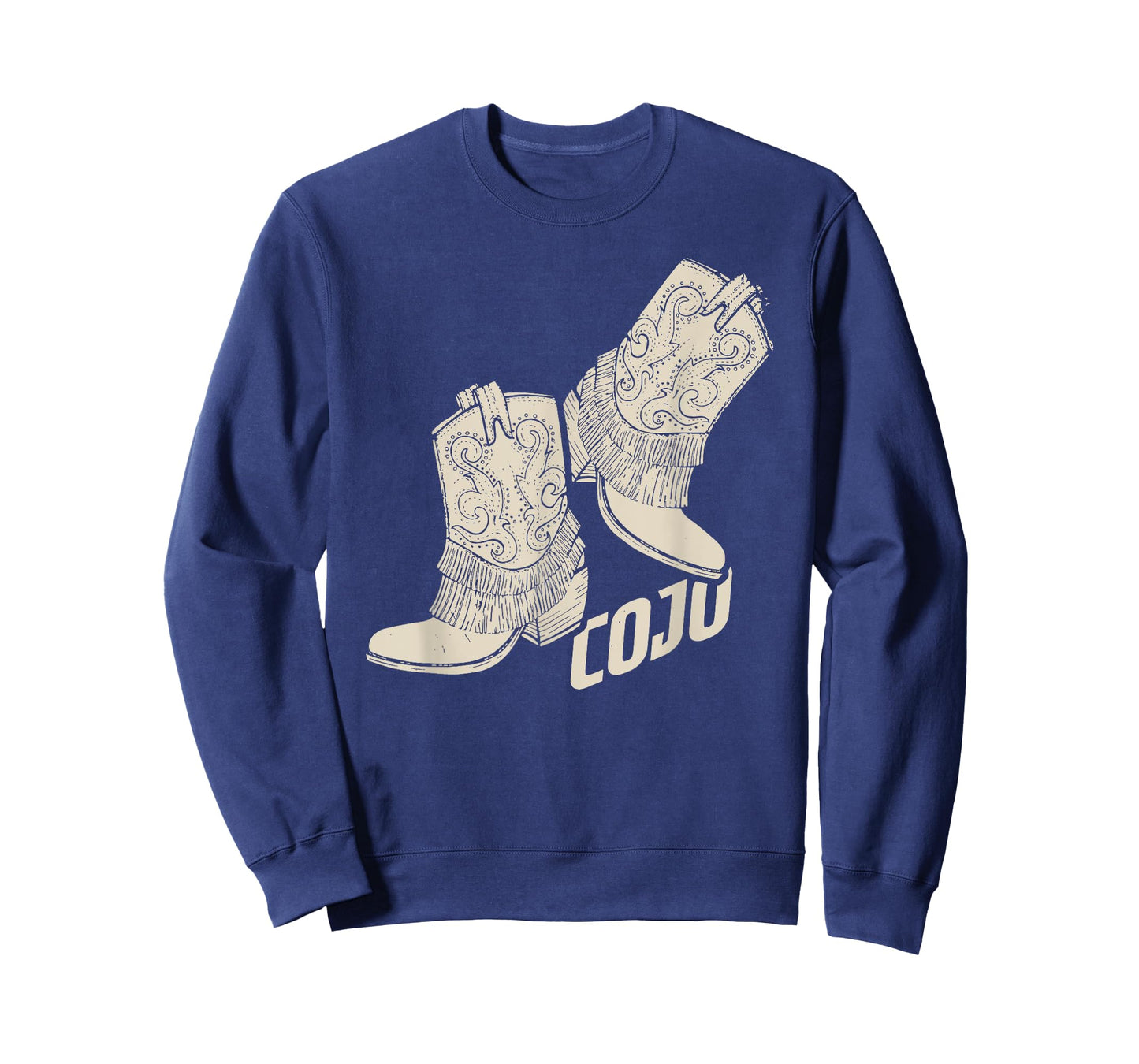 Retro Cojo Johnson Bull Skull Music Country 70s Cowboy Boots T-Shirt