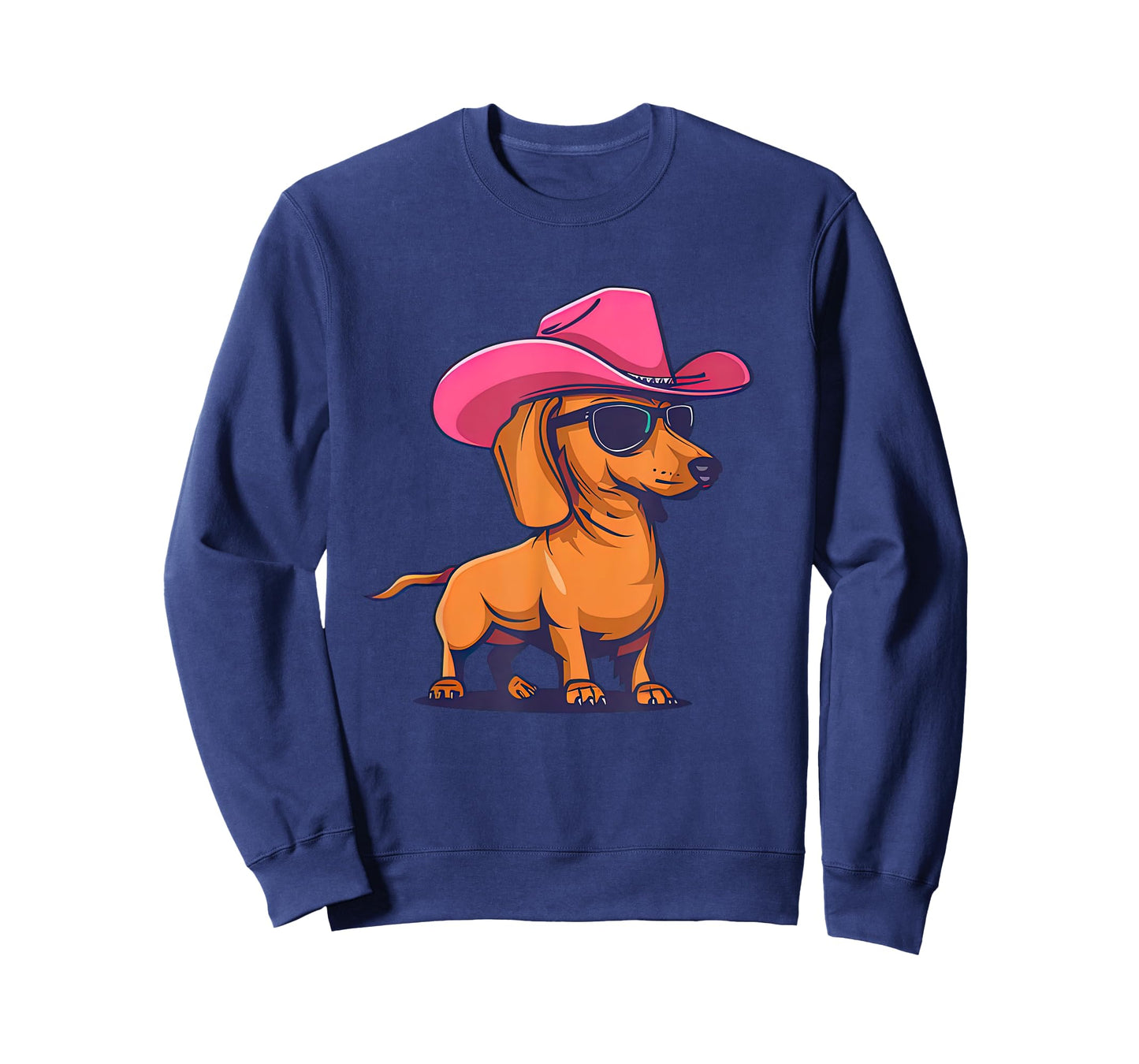 Cute Dachshund Pink Cowboy Hat Wiener Sausage Dog Puppy T-Shirt