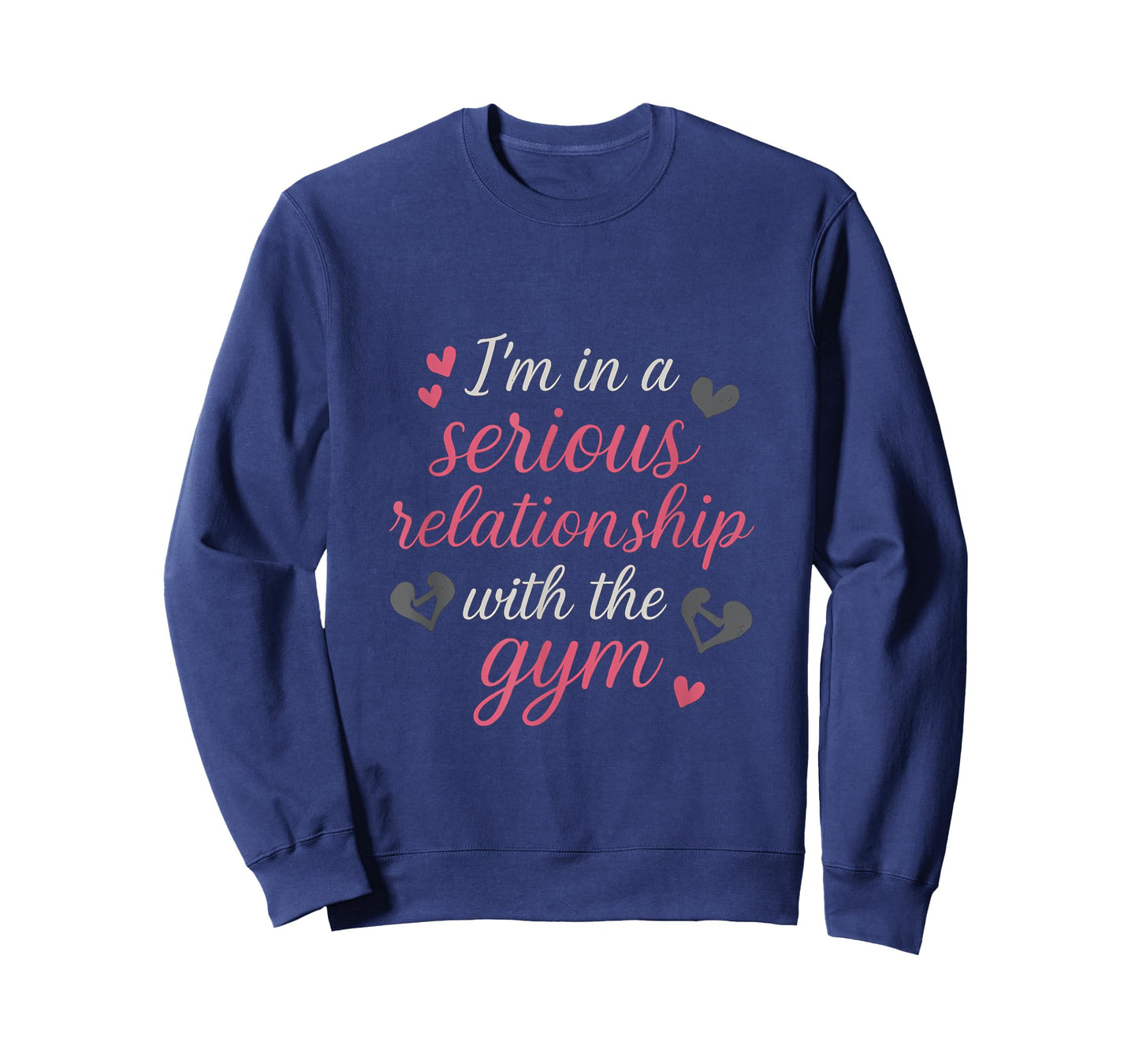 Serious Gym Romance Heart Dumbbell Relationship Graphic T-Shirt
