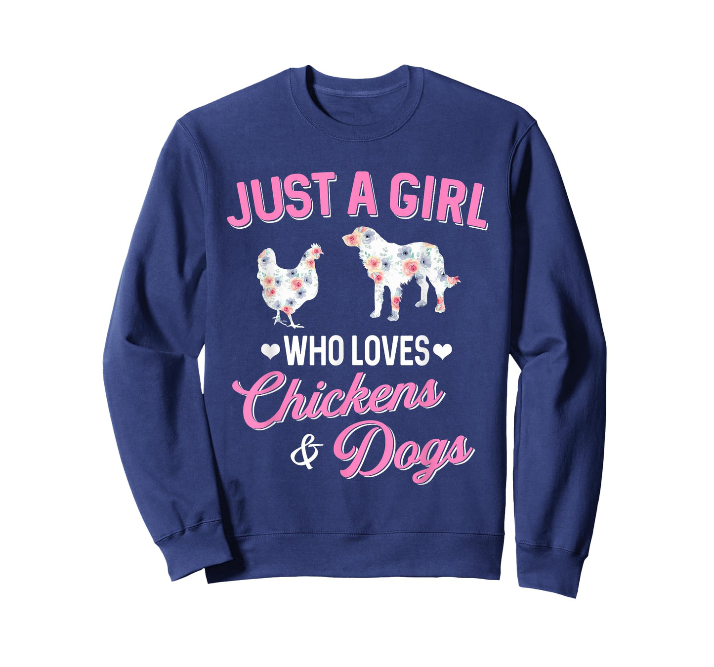 Just A Girl Who Loves Chickens Dog Lover Women Farmer T-Shirt