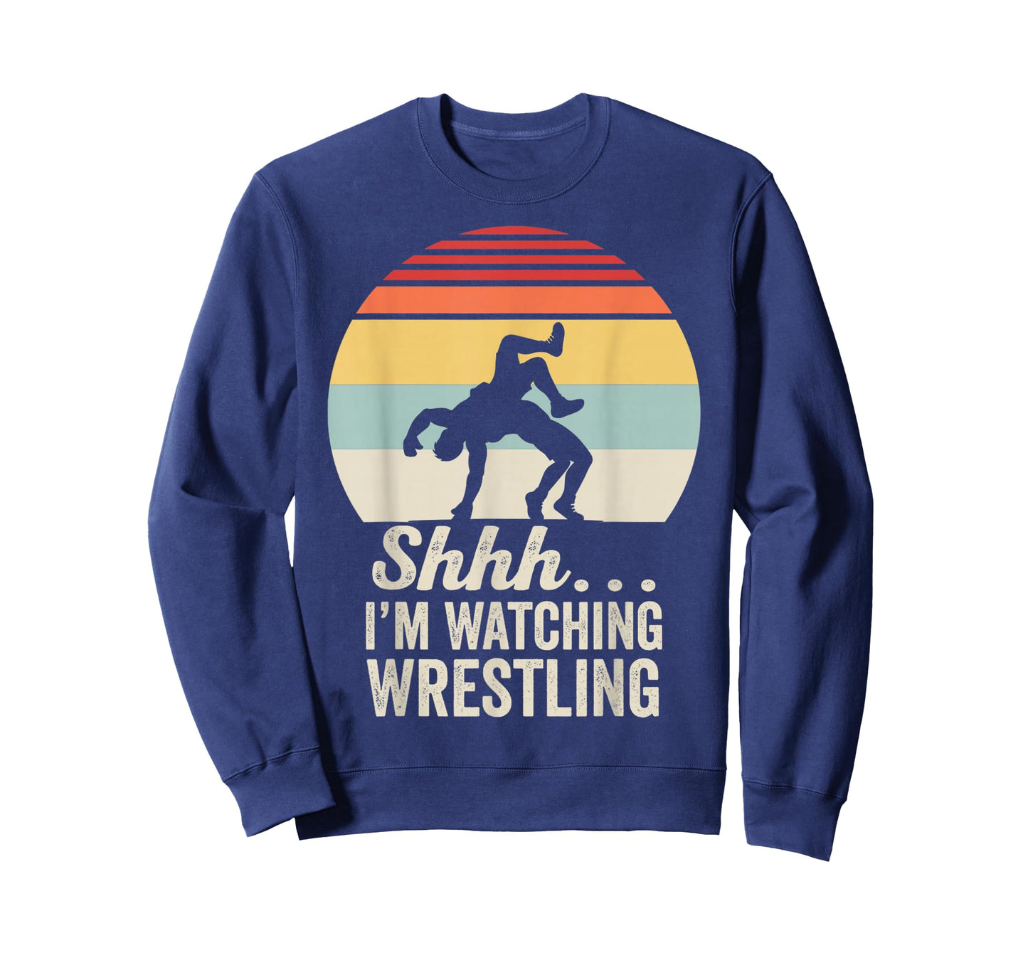 Shhh I'm Watching Wrestling Vintage Style T-Shirt
