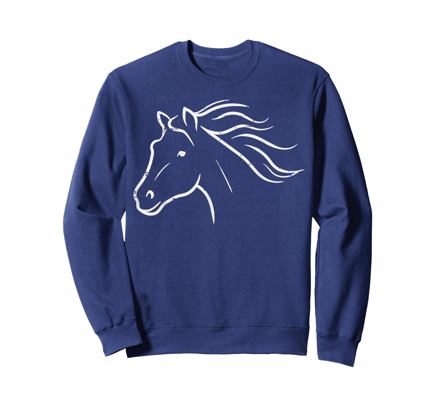 Minimal Horse Head Animal Riding Equestrian Men Women Kids T-Shirt