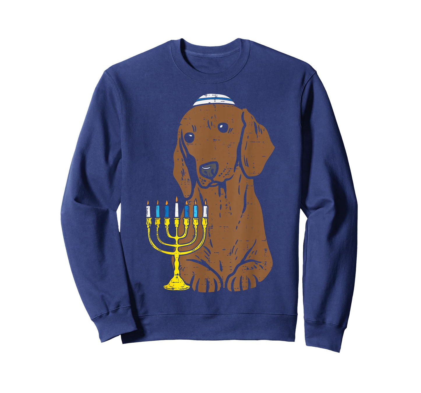 Jewish Dachshund Wiener Dog Hanukkah Pajamas Chanukah PJs T-Shirt
