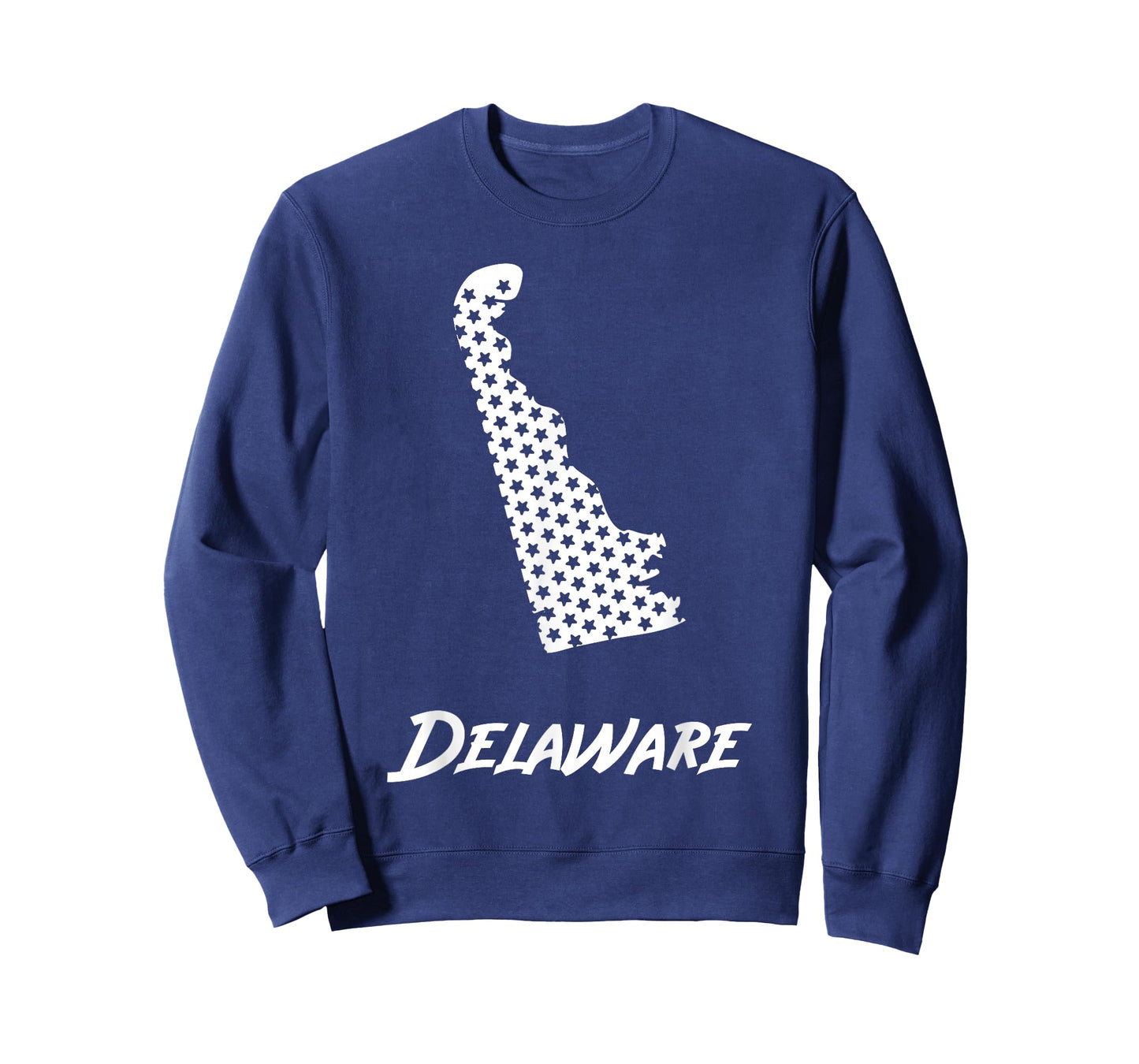 Delaware USA State Outline Stars Vintage Retro Design T-Shirt