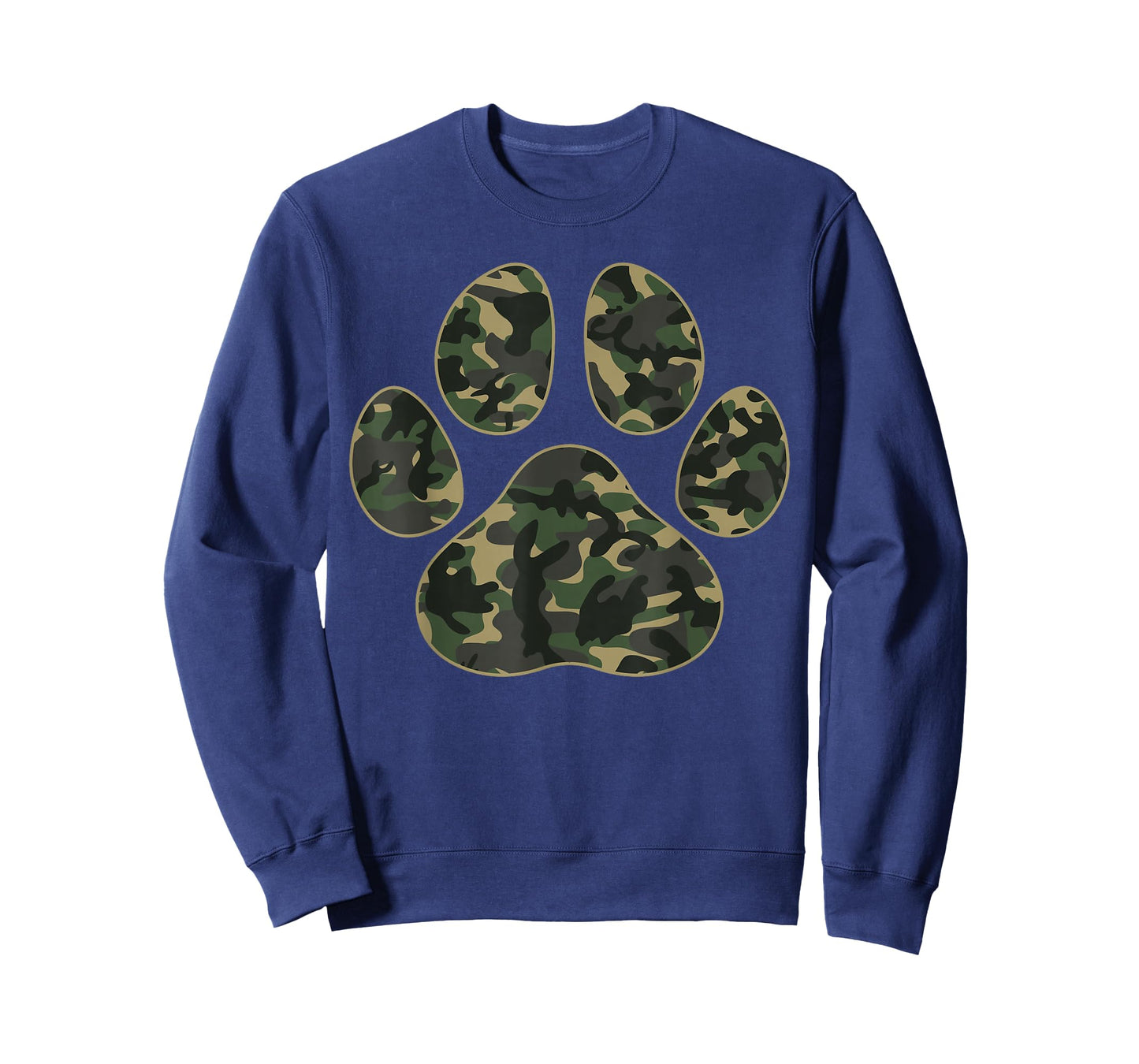 Cute Camo Paw Print Pet Owner Camouflage Paw Print Dog Lover T-Shirt