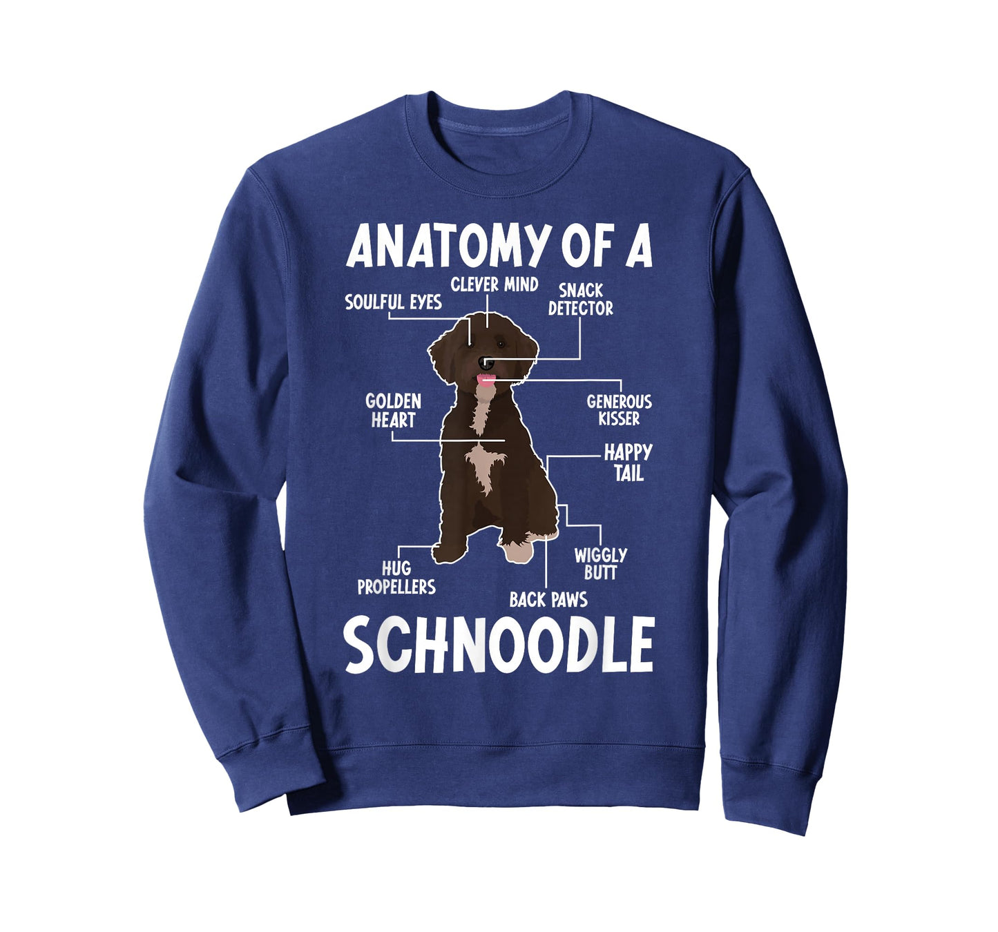 Anatomy Of A Schnoodle Dog Schnoodle Owner Schnoodle Dad T-Shirt