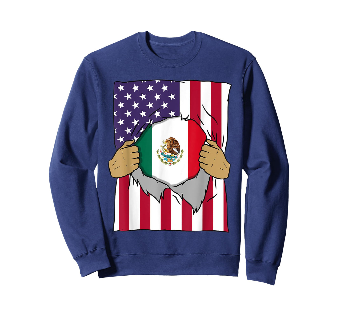 Mexico Flag Blood Inside Me Home Pride Mexican American Gift T-Shirt