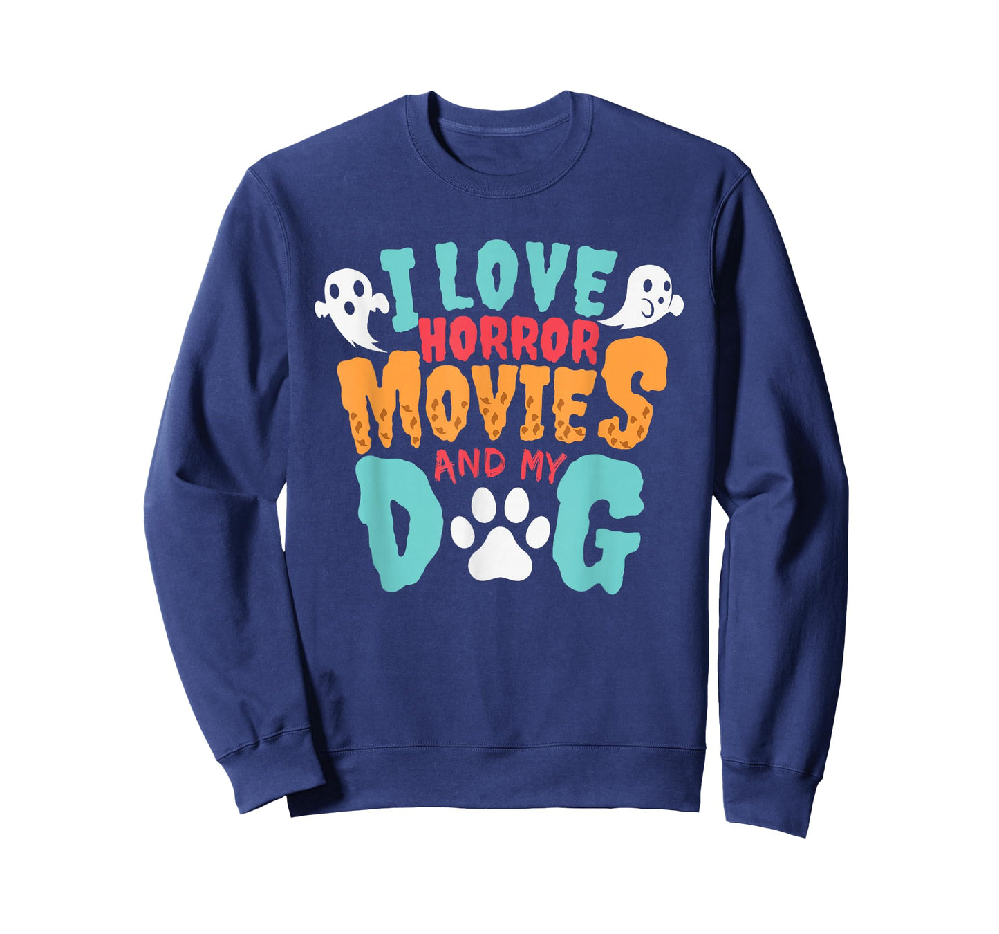 I Love Horror Movies And My Dog for Horror Movie Addicts T-Shirt