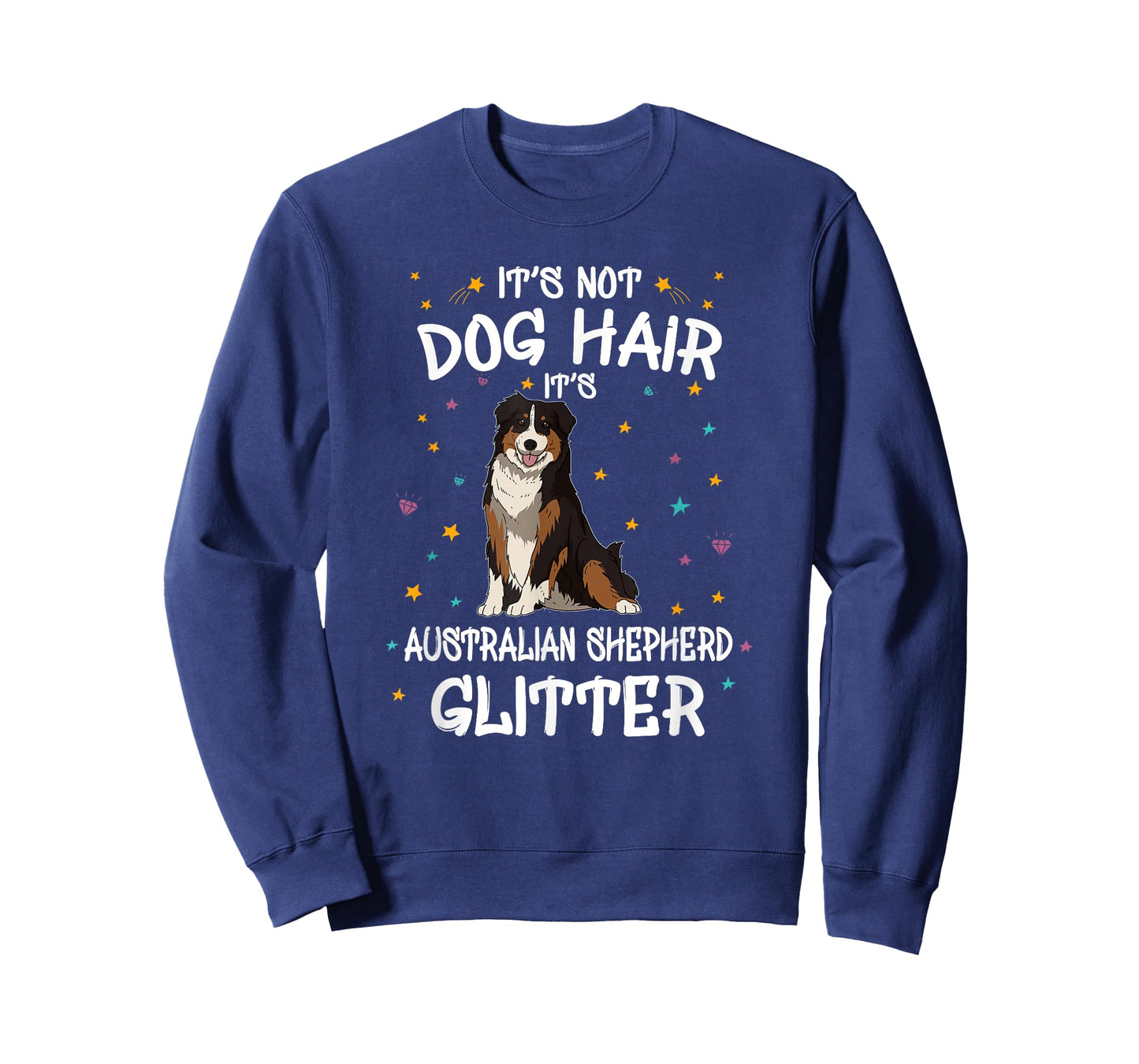 Australian Shepherd Glitter Dog Owner Gift Funny Dog T-Shirt