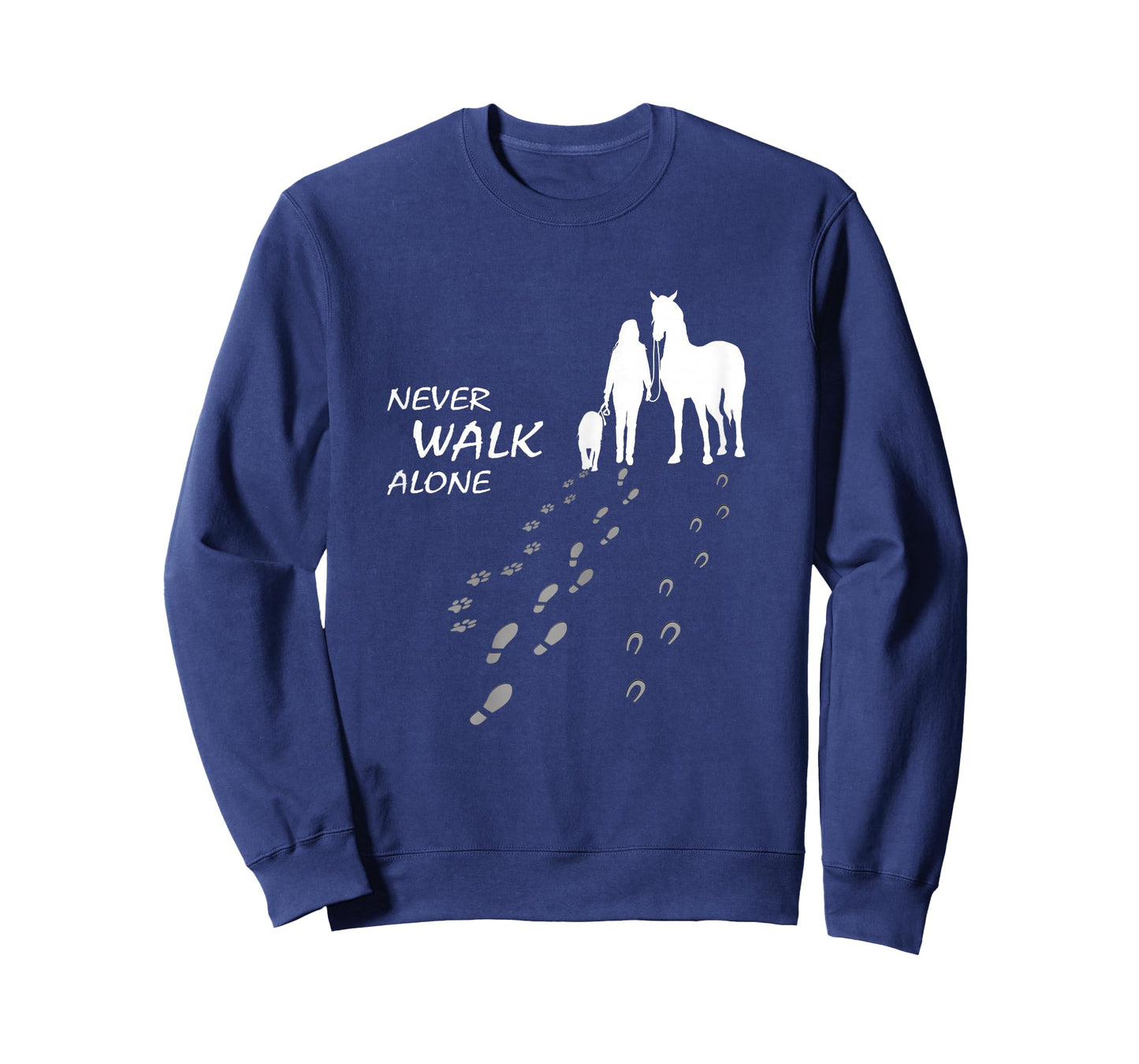 Dog horse - never walk alone - horse fan dog lover T-Shirt