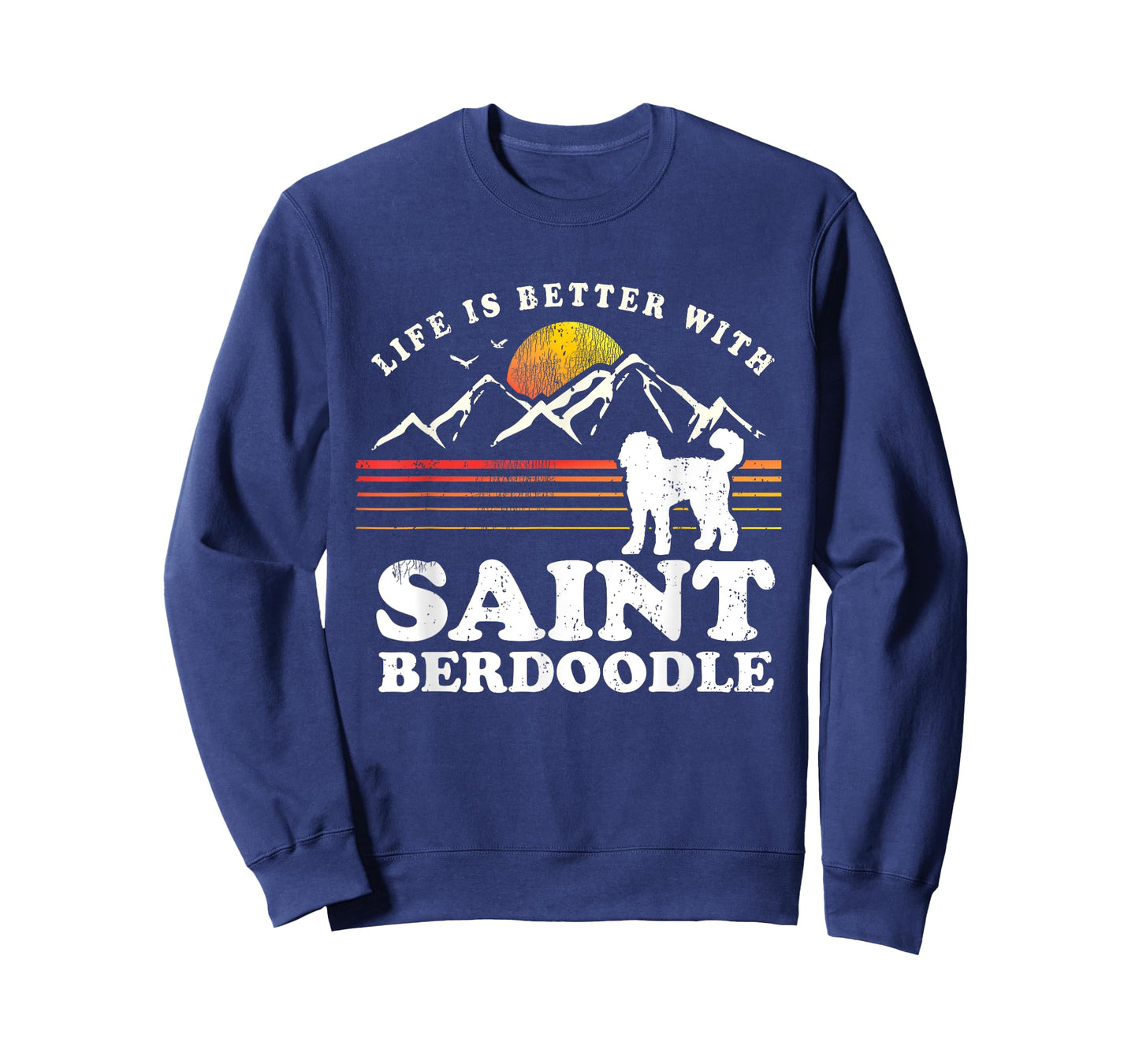 Life Better Saint Berdoodle Vintage Dog Mom Dad T-Shirt