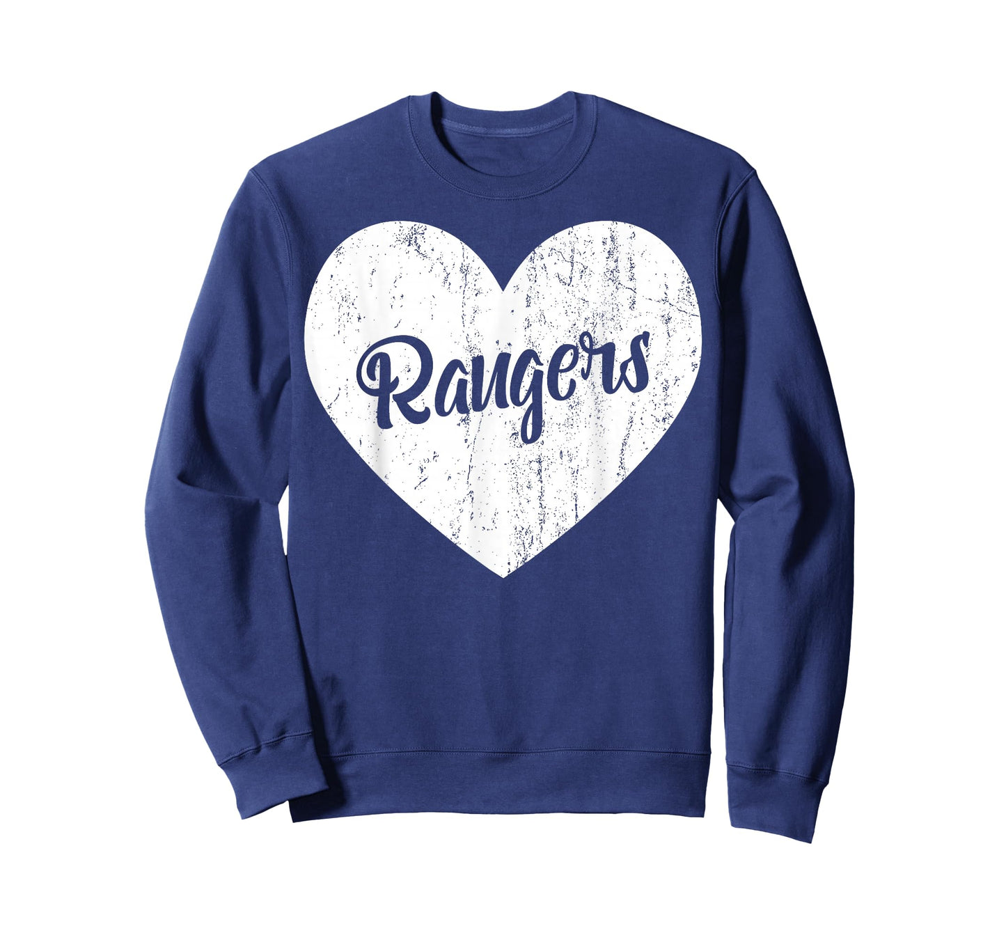 Rangers School Sports Fan Team Spirit Mascot Heart Gift T-Shirt