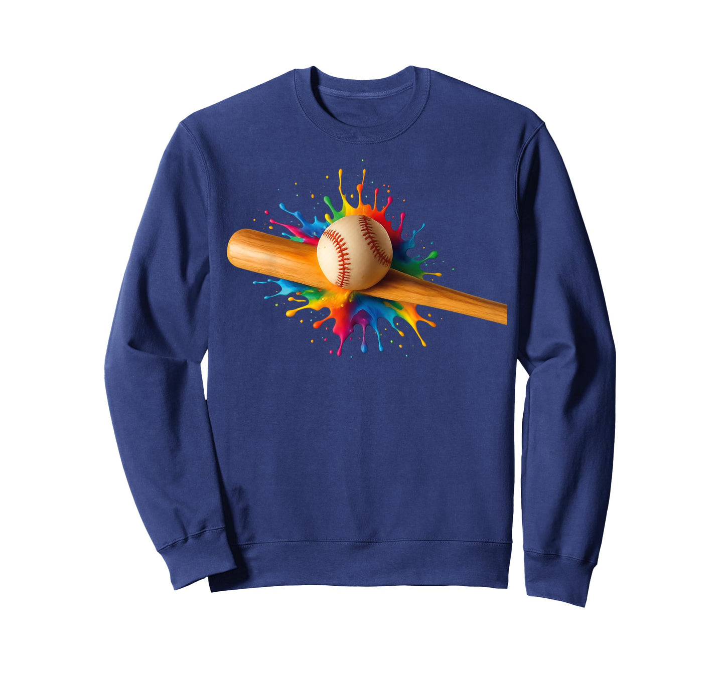 Baseball Bat Hitting Ball Boys Girls Cool Home Run Baseball T-Shirt