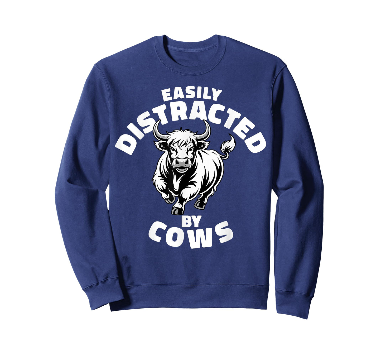 Easily Distracted by Cows Western Highland Cow T-Shirt
