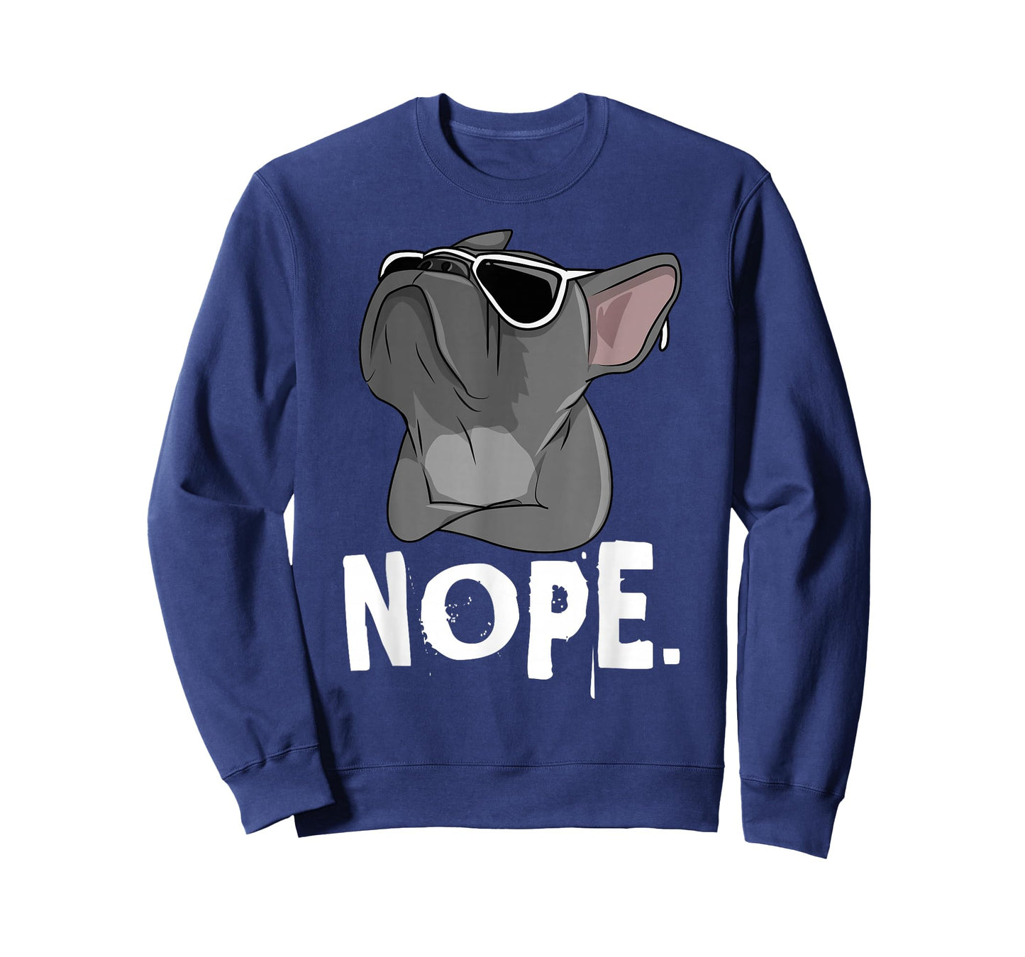 Nope Lazy Frenchie for French Bulldog Dog Lover T-Shirt