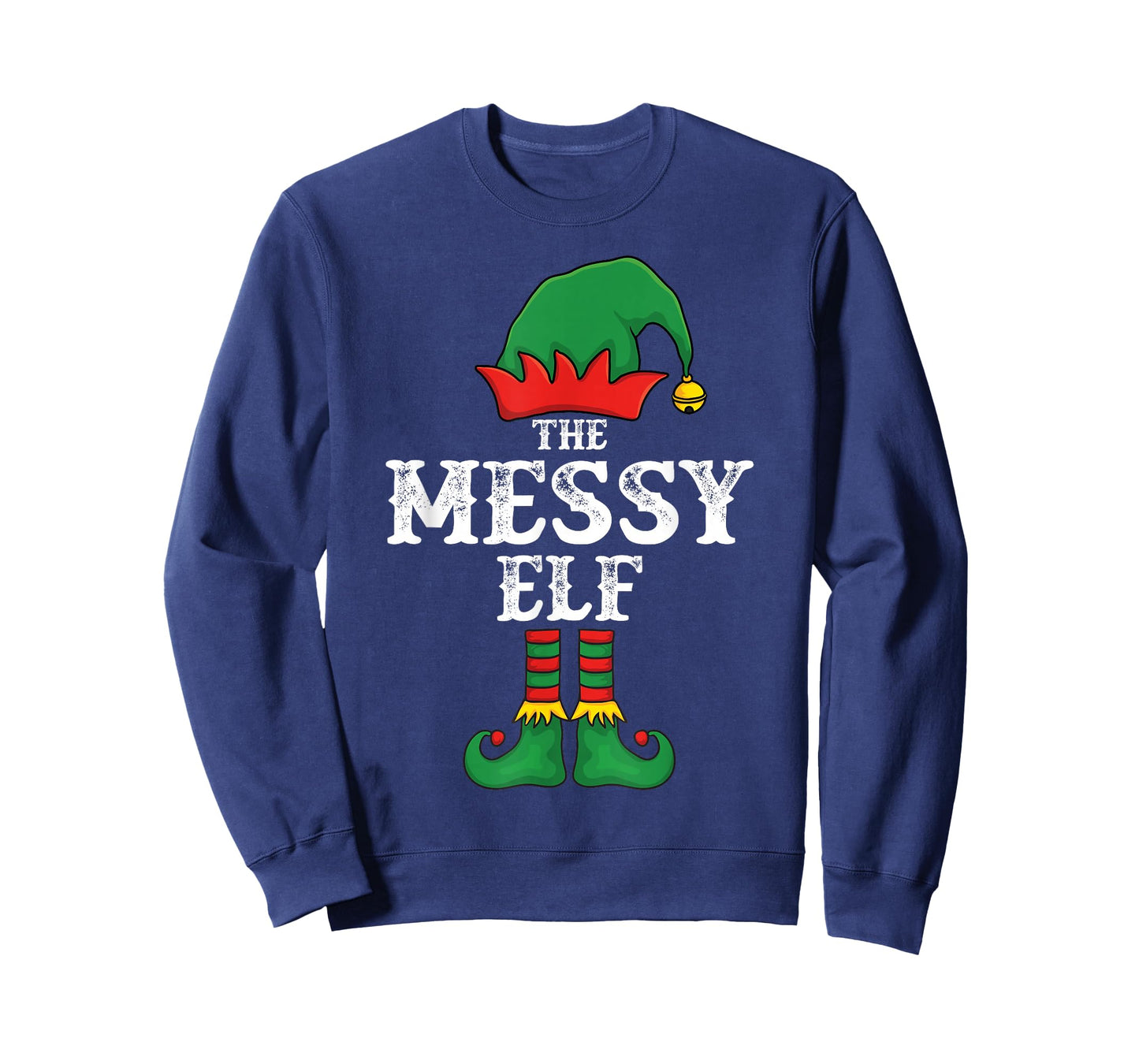 The Messy Elf Christmas Pajama Idea Family Matching Funny T-Shirt
