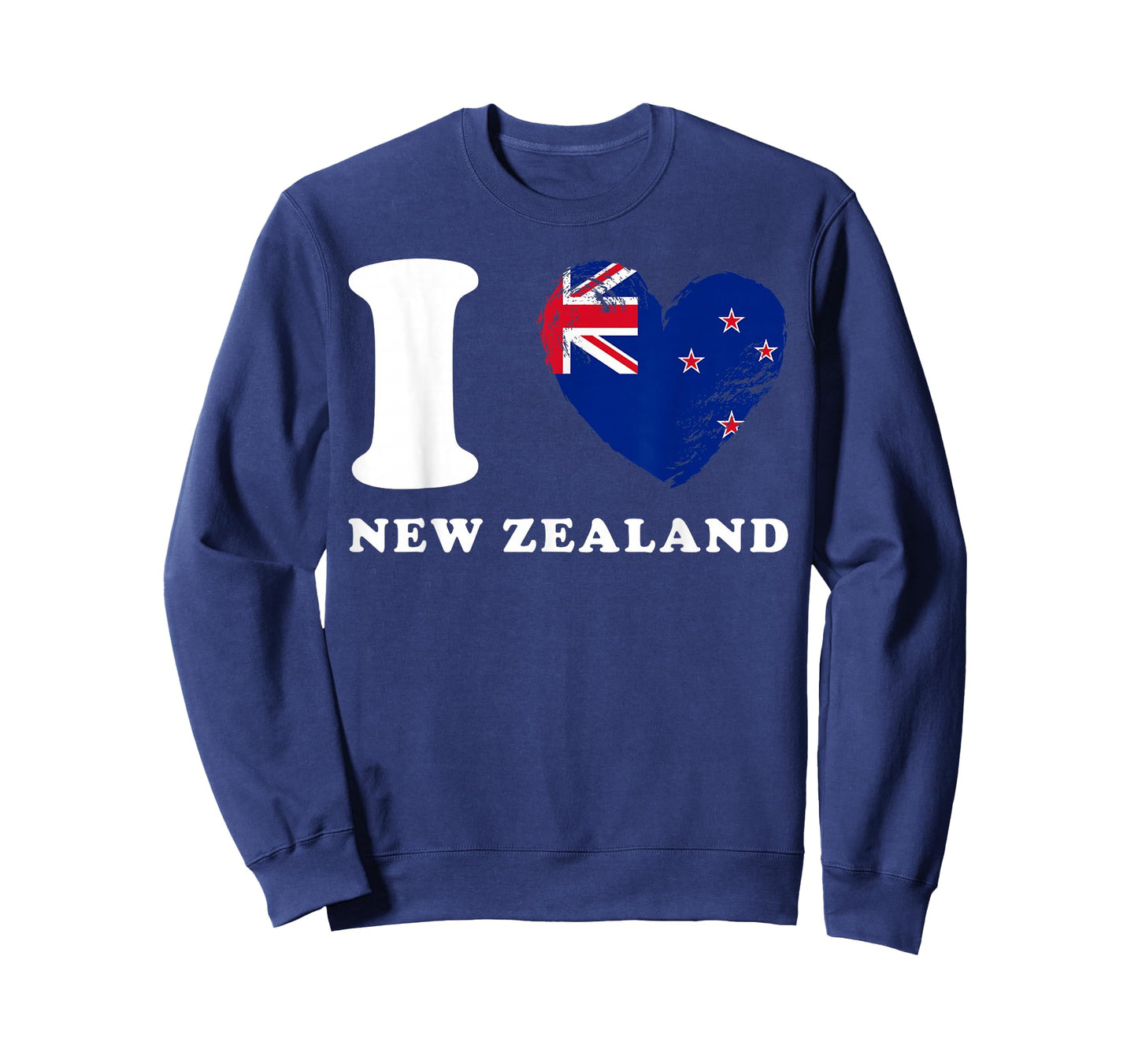 I Love New Zealand - Heart Flag New Zealand T-Shirt