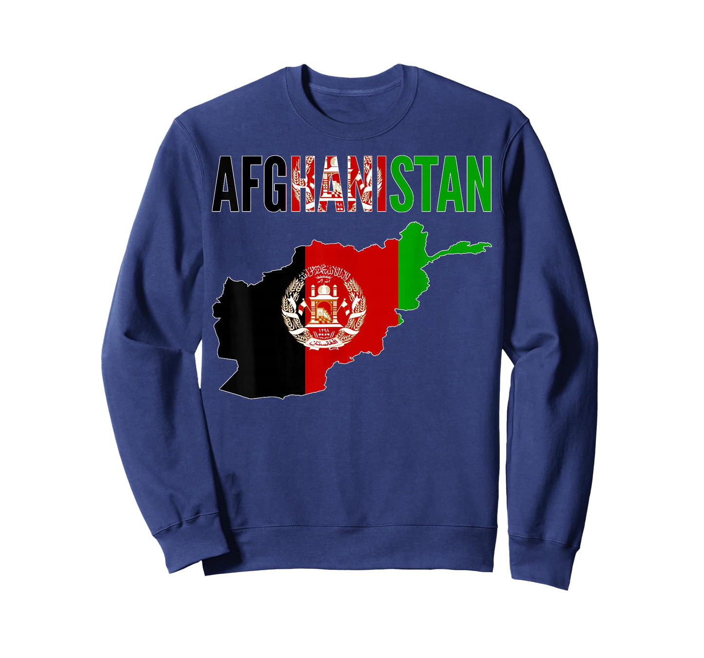 Afghan - Afghanistan Country Map Flag T-Shirt