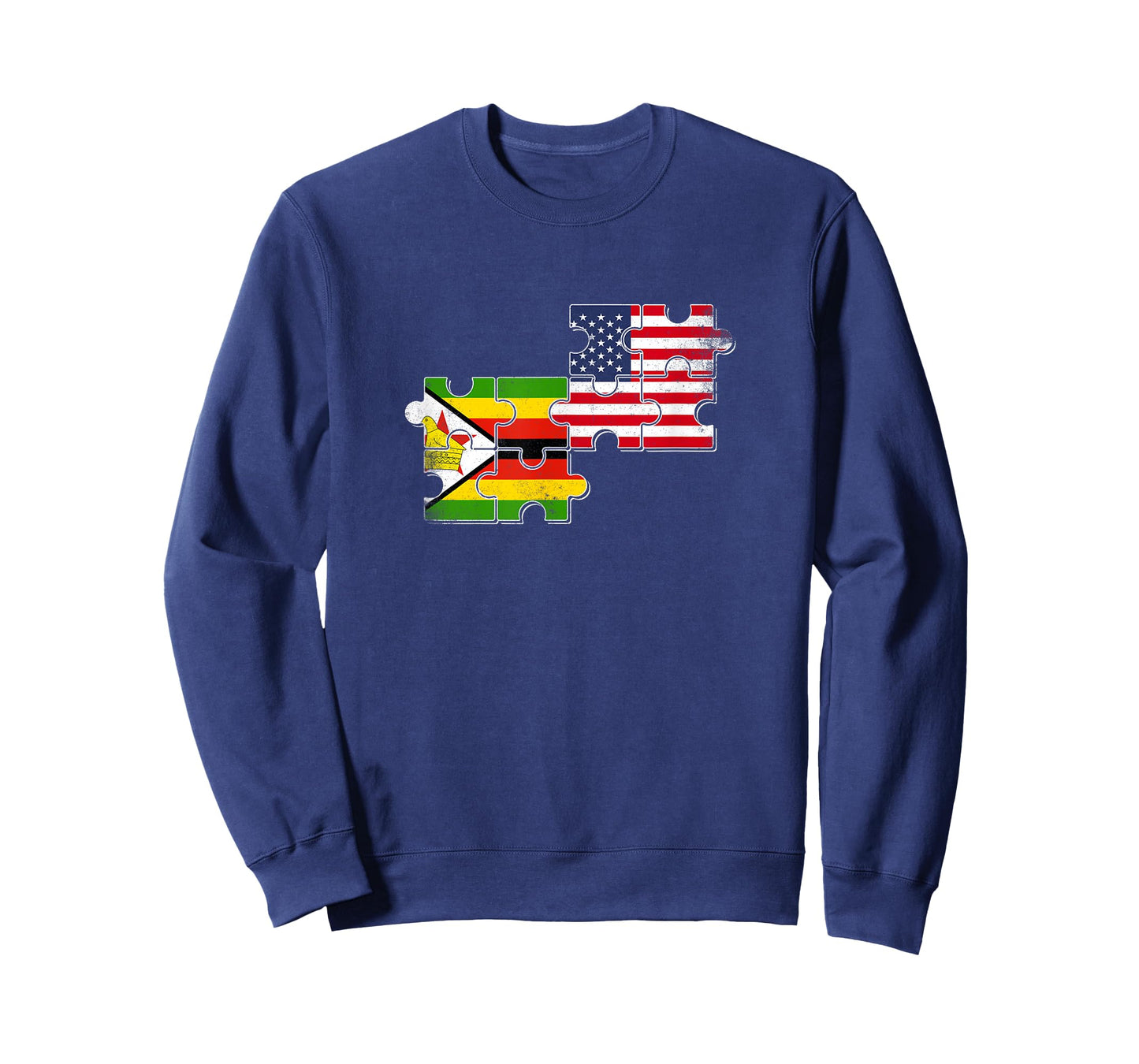 Zimbabwe USA Zimbabwean American Flag T-Shirt