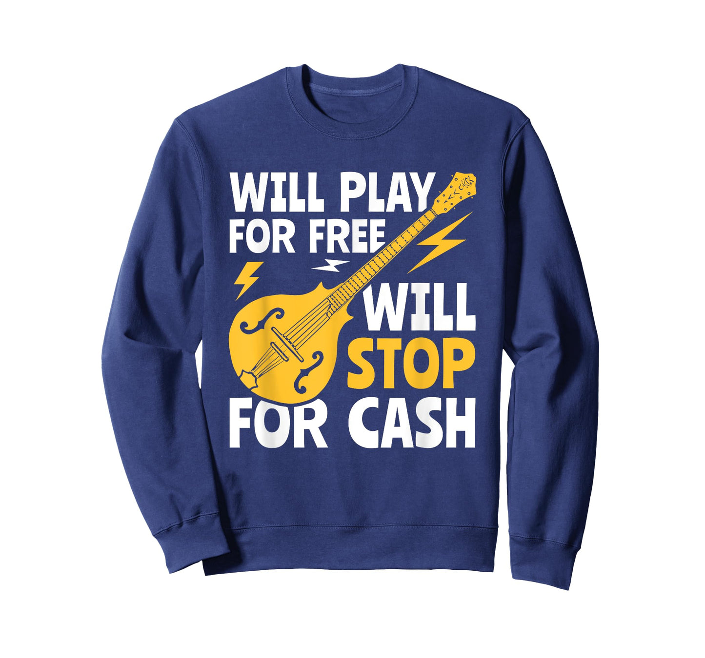 Will Play For Free Bluegrass Music Mandolin T-Shirt