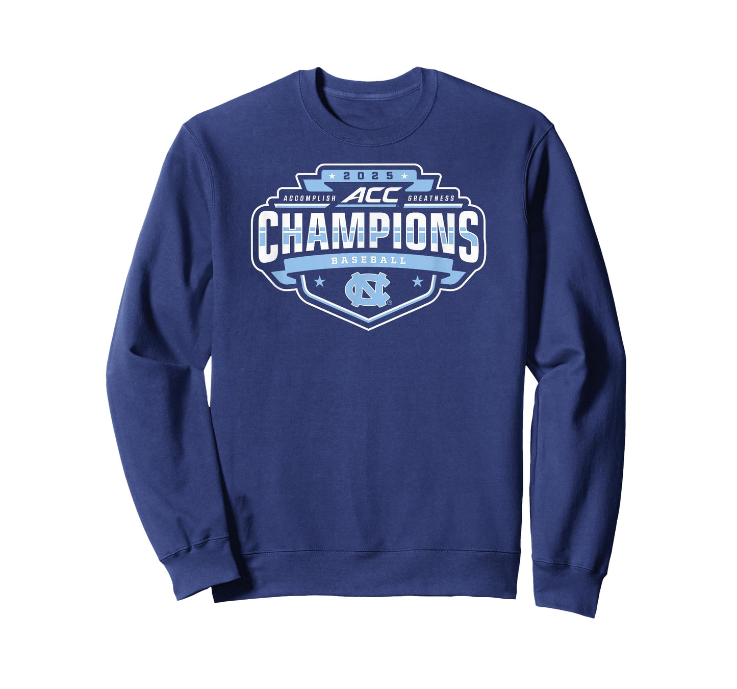 North Carolina Tar Heels Baseball Acc Champs 2025 Navy T-Shirt