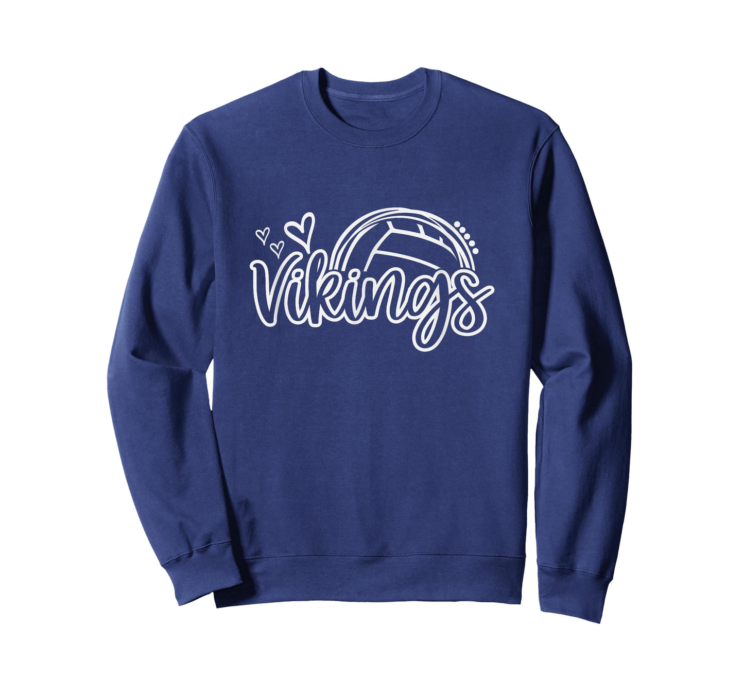 Volleyball Vikings School Sports Fan Team Spirit T-Shirt