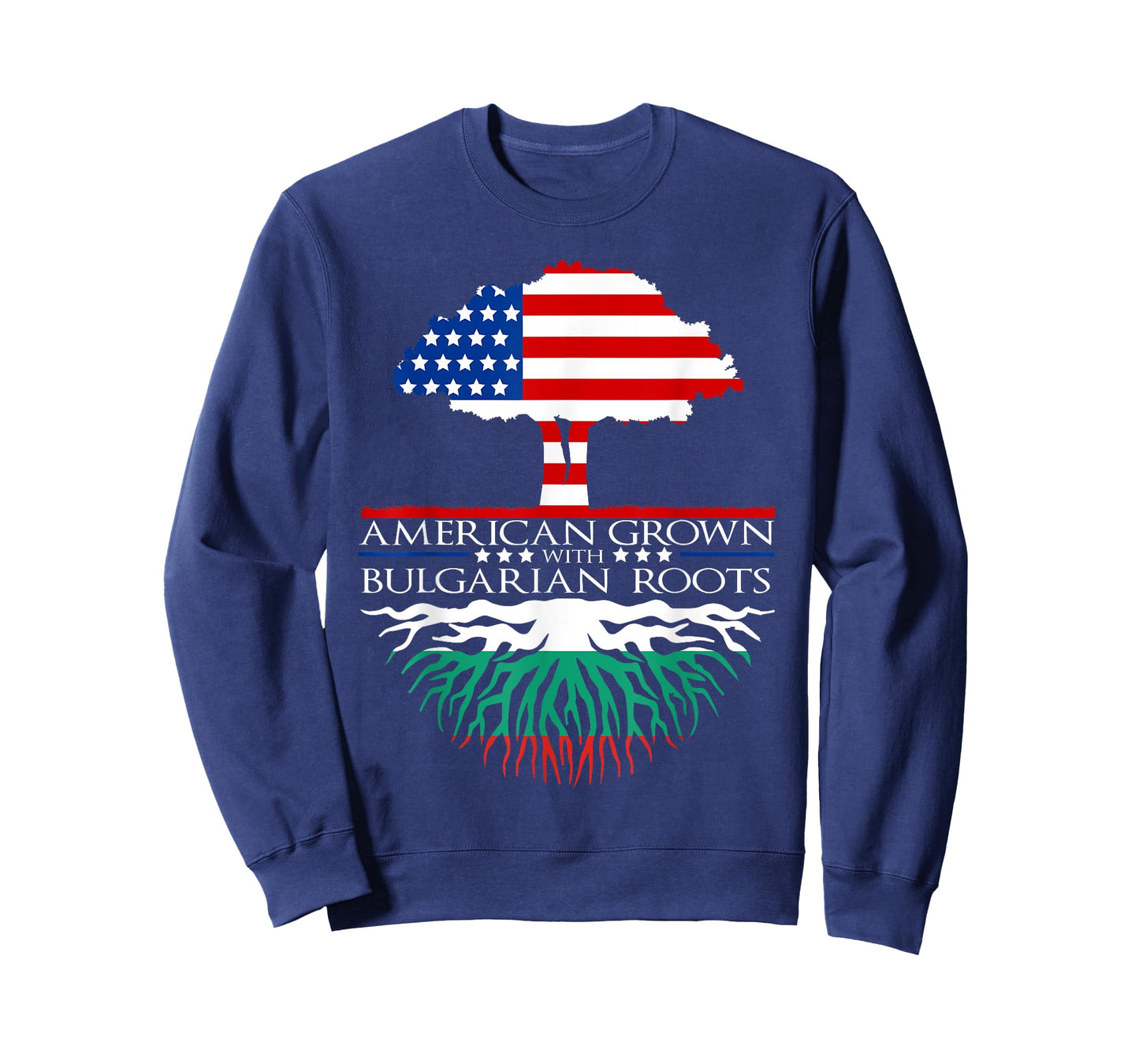Bulgarian Roots American Grown Tree Flag USA Bulgaria T-Shirt