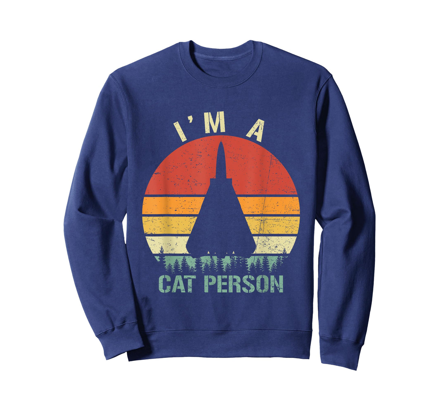 I'm A Cat Person Vintage Retro F-14 Tomcat Fighter Jet T-Shirt