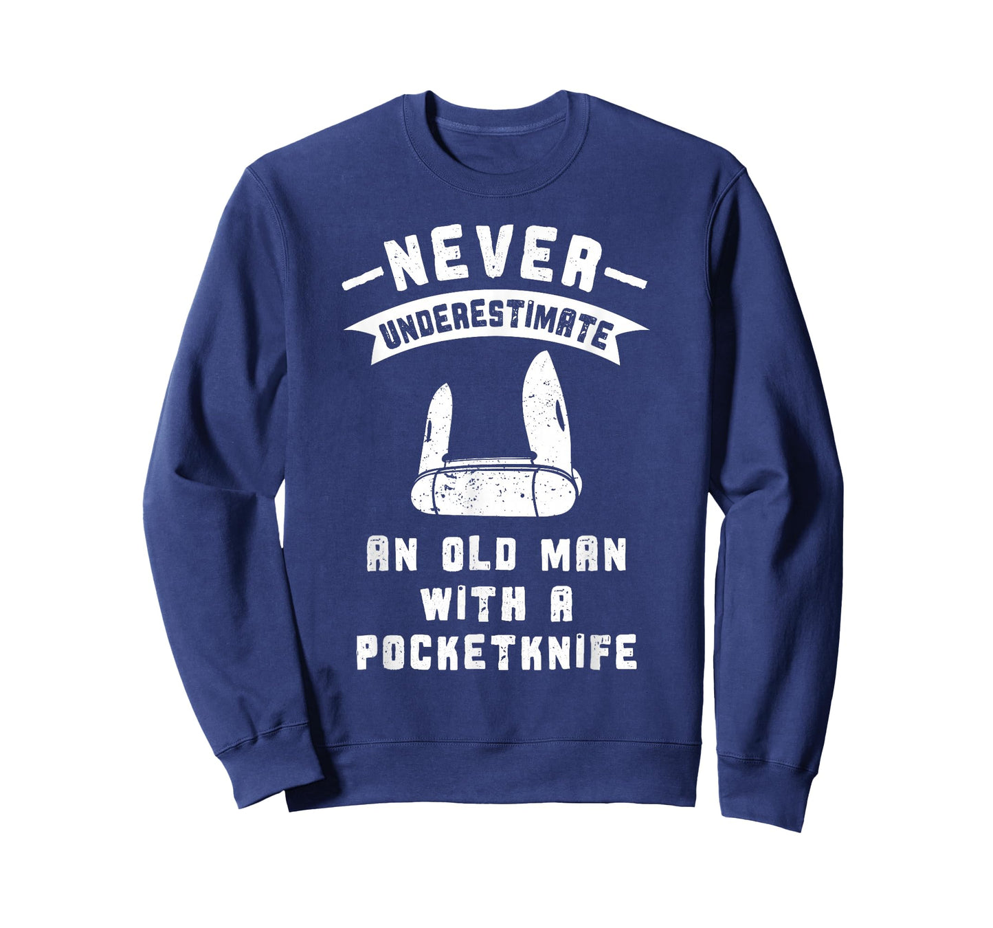 Pocketknife Never Underestimate an Old Man Pocket Knife T-Shirt