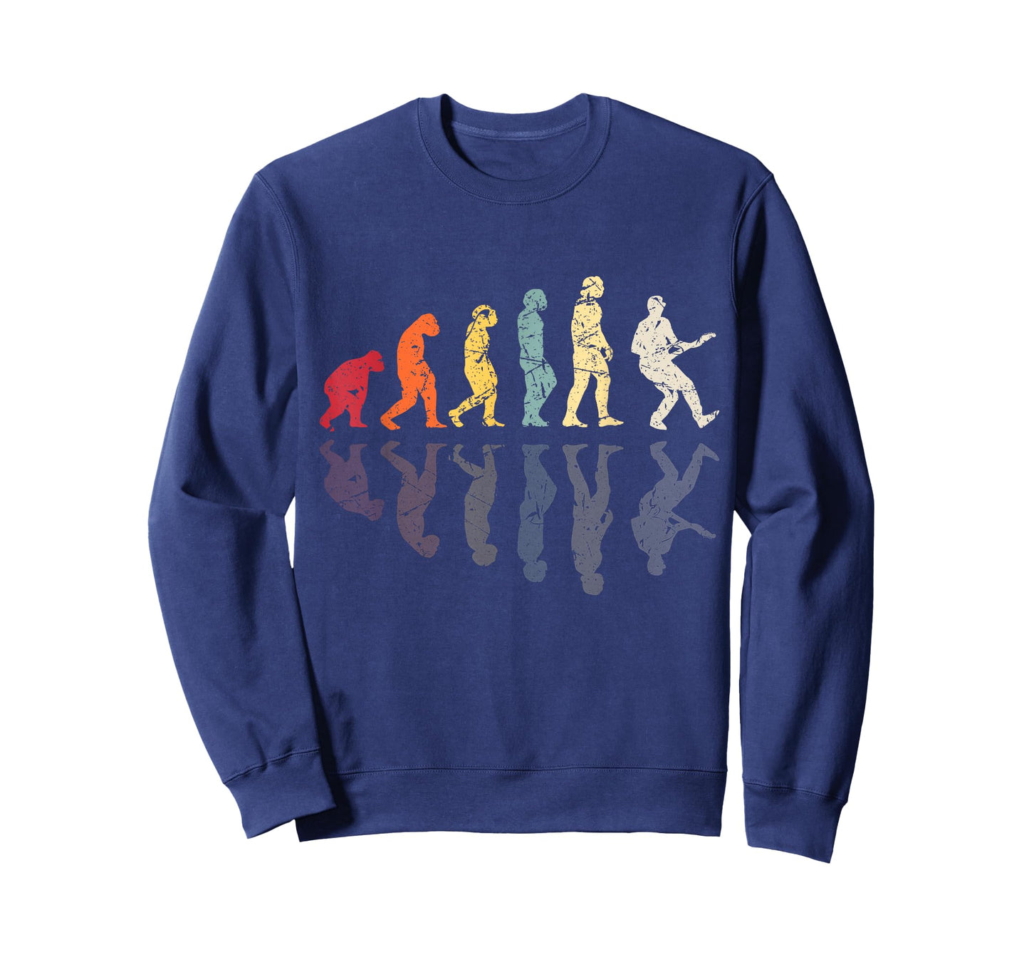 Evolution of man Guitar Band Retro Vintage Guitarist T-Shirt