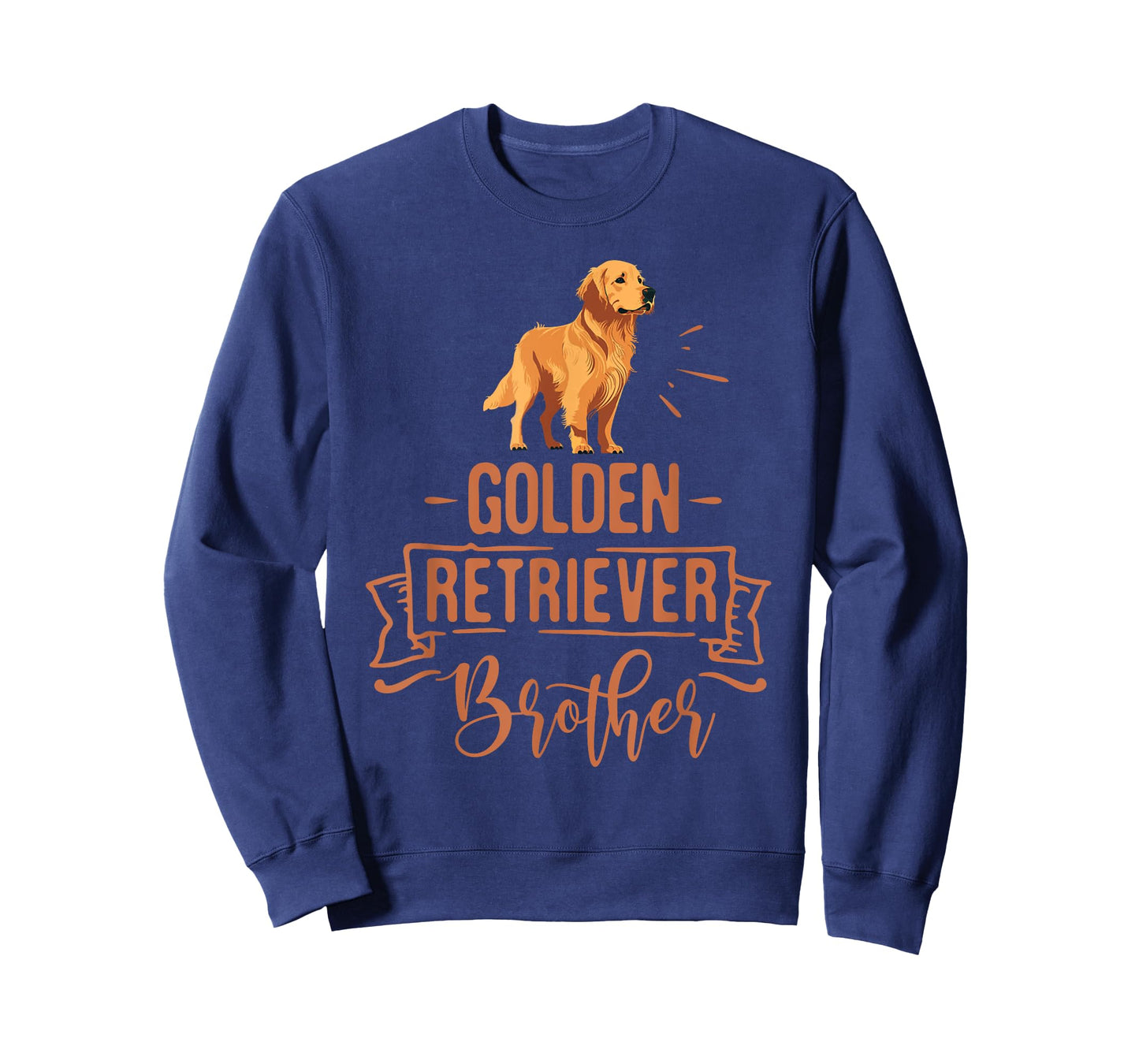 Dog Golden Retriever Brother Vintage Golden Retriever Dad T-Shirt for Men Women Kids