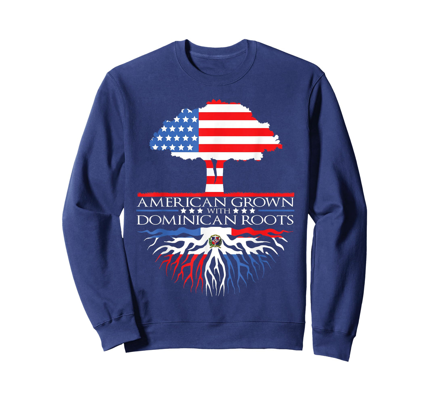Dominican Roots Flag American Grown Republic Dominica T-Shirt
