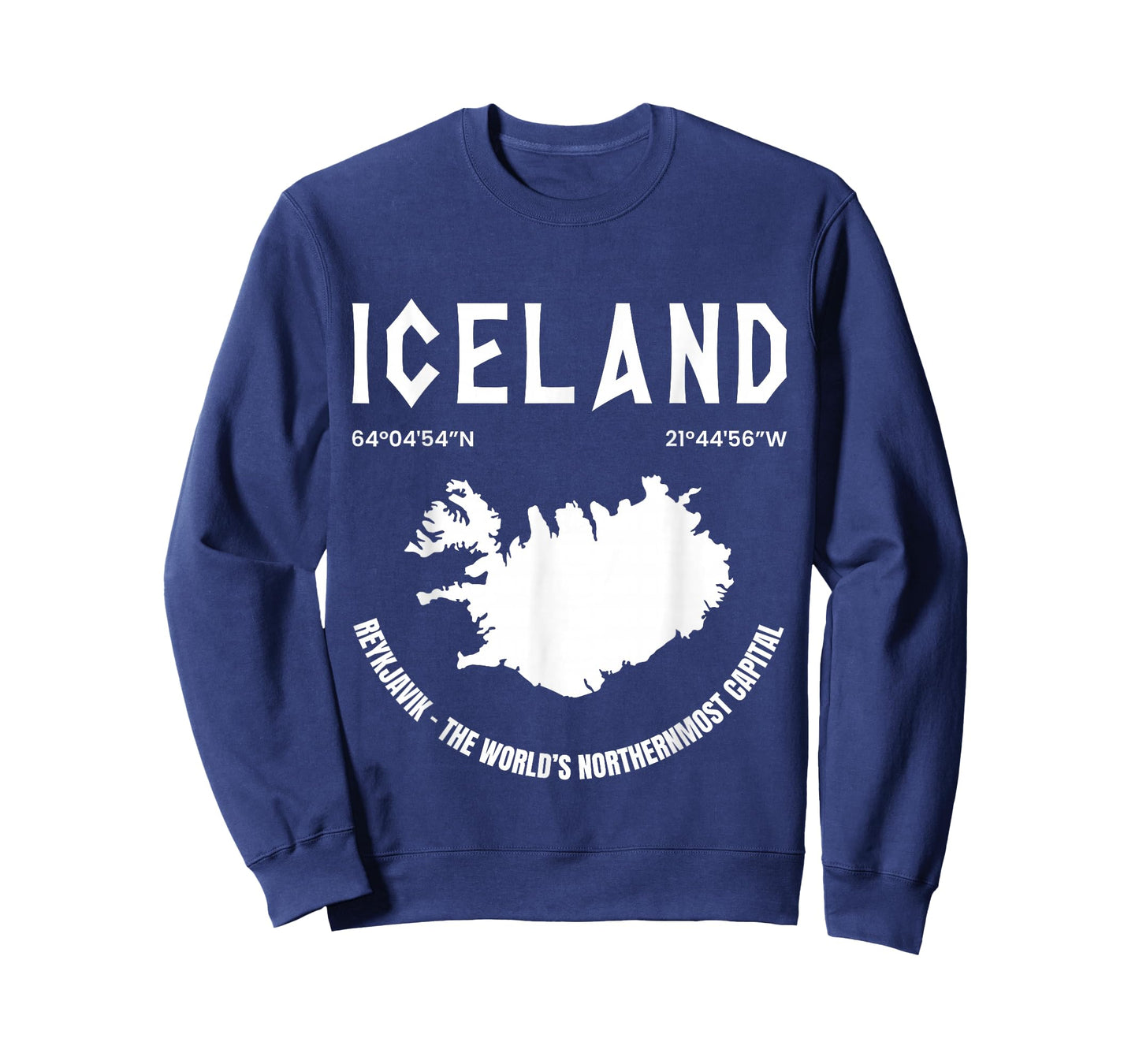 Iceland Map Gift Reykjavík Iceland Lover Icelandic Vacation T-Shirt