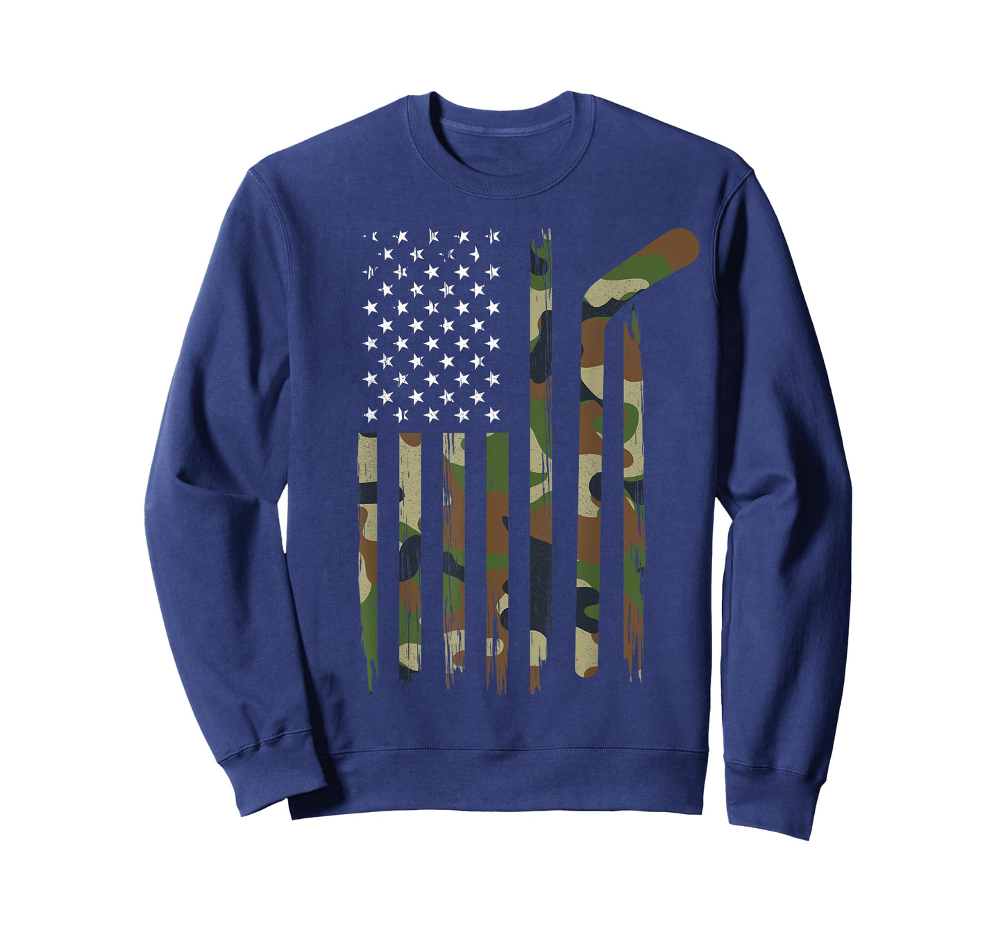 Hockey American Flag Shirt Camo US Patriotic Hockey Player T-Shirt for Women Kids Men