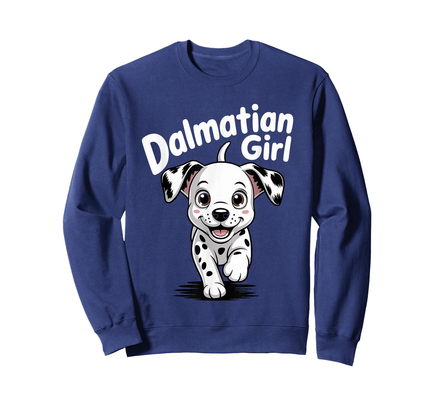 Dalmatian Girl Cute Cartoon for Dog Owners Womens Dalmatian T-Shirt