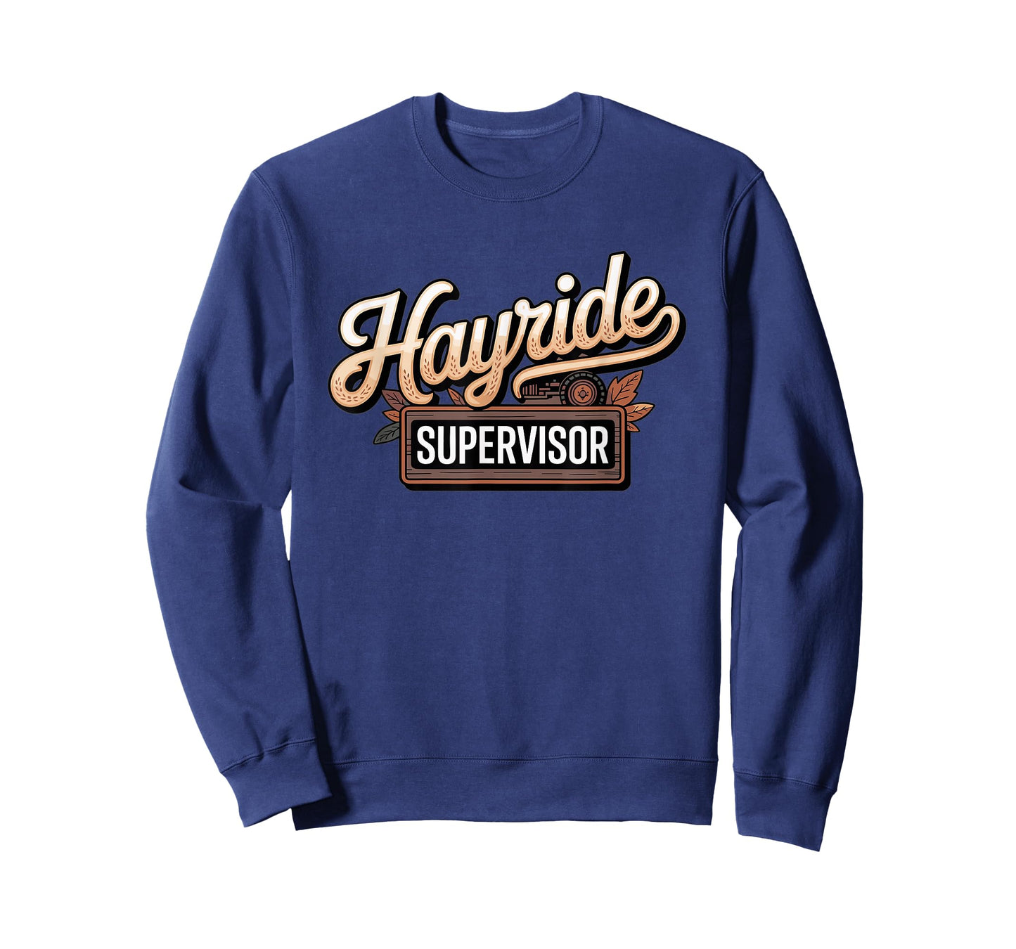 Hayride Boss Fall Tractor Farm Leaves Thanksgiving T-Shirt