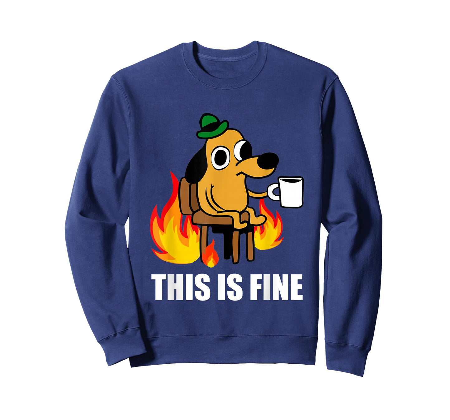 This is Fine Dog Internet Meme Burning San Francisco T-Shirt