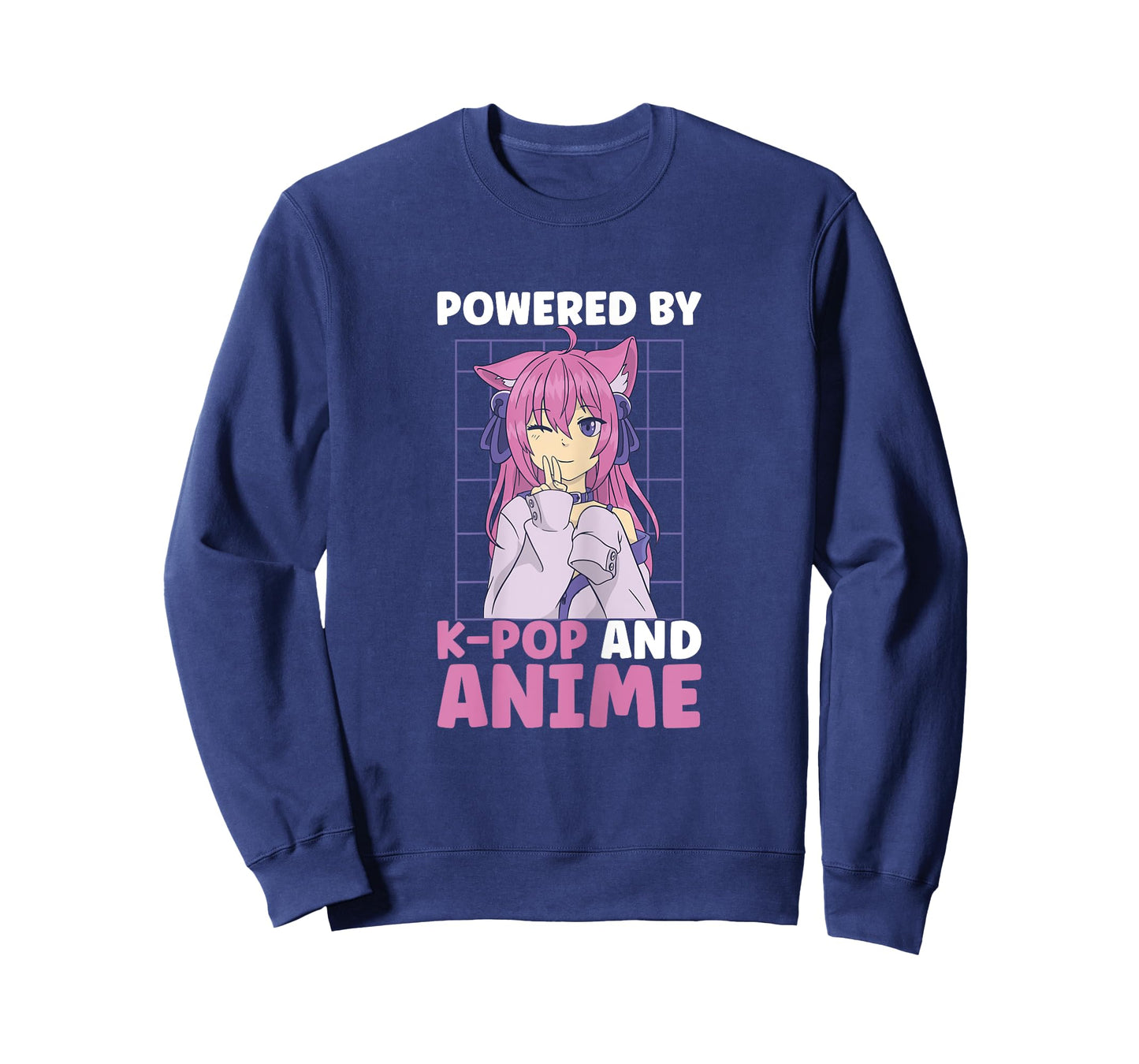 Powered By Anime And K-Pop Kdrama Kpop Teen Girl T-Shirt